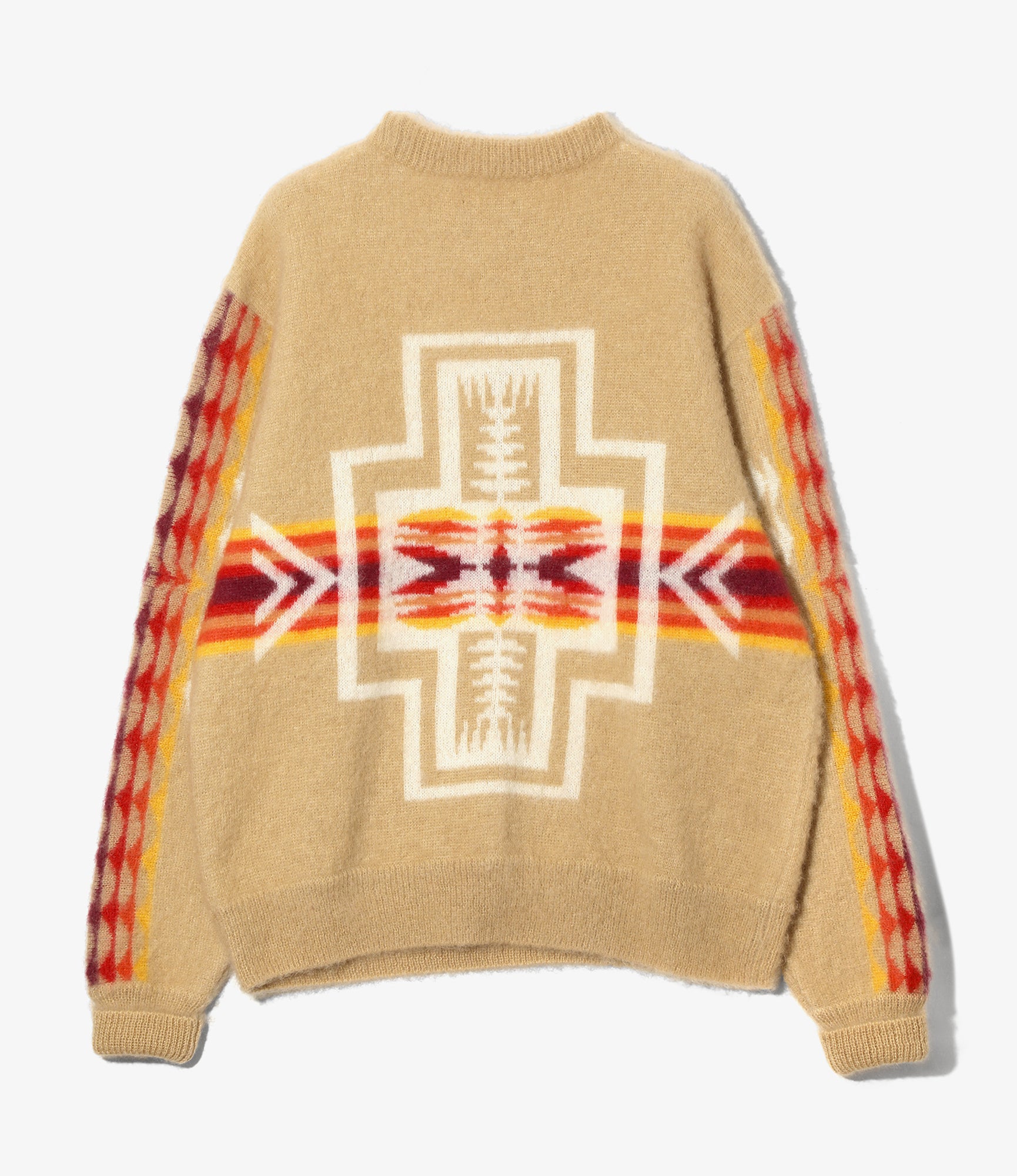 Needles x PENDLETON Mohair Sweater - Beige - Harding