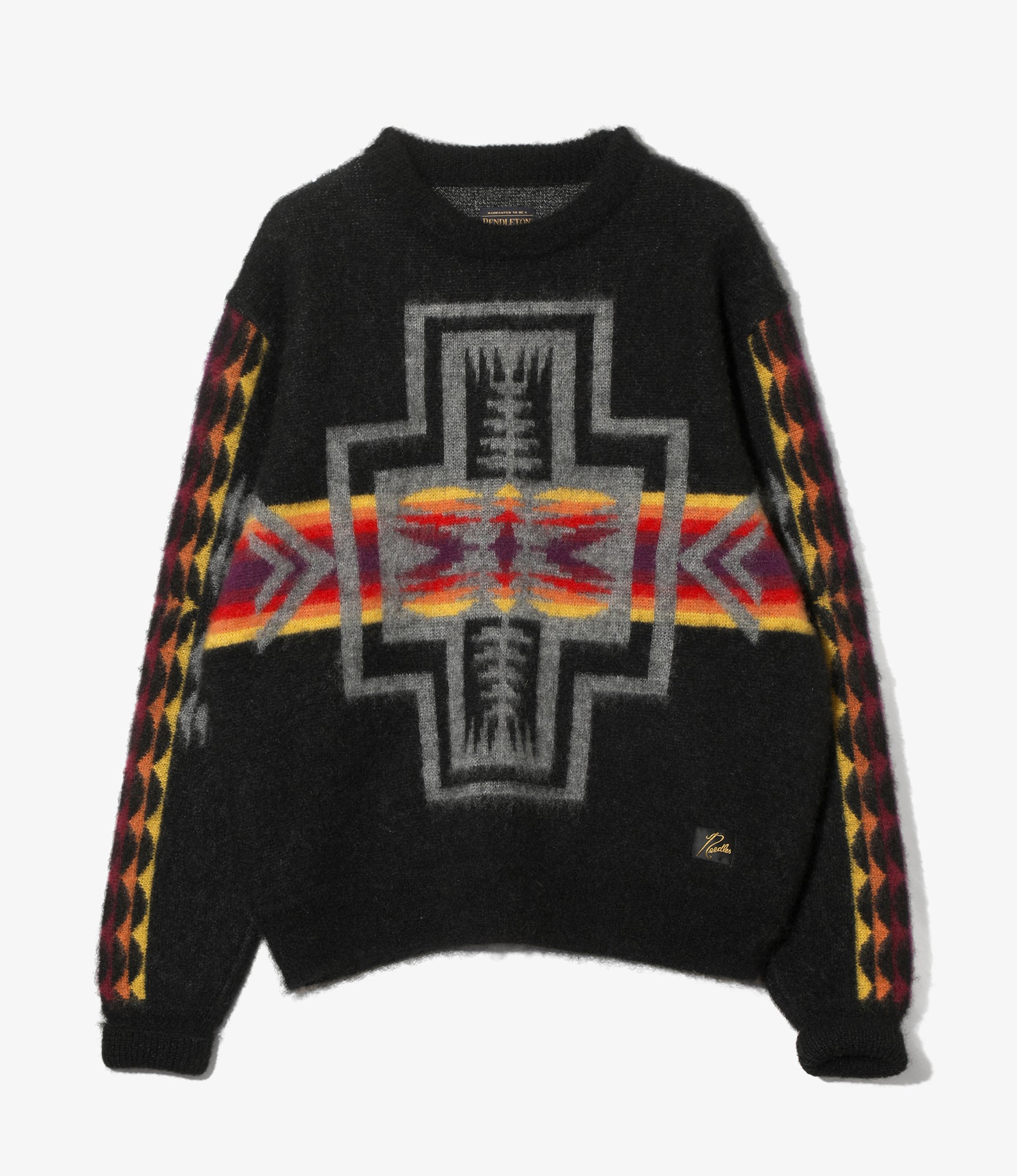 Needles x PENDLETON Mohair Sweater - Black - Harding