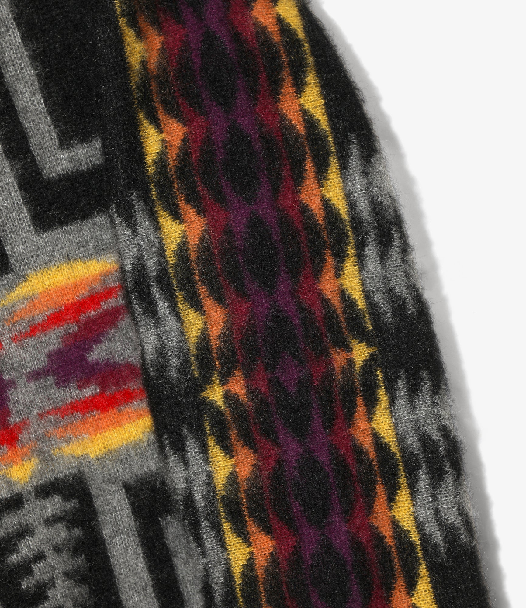 Needles x PENDLETON Mohair Sweater - Black - Harding
