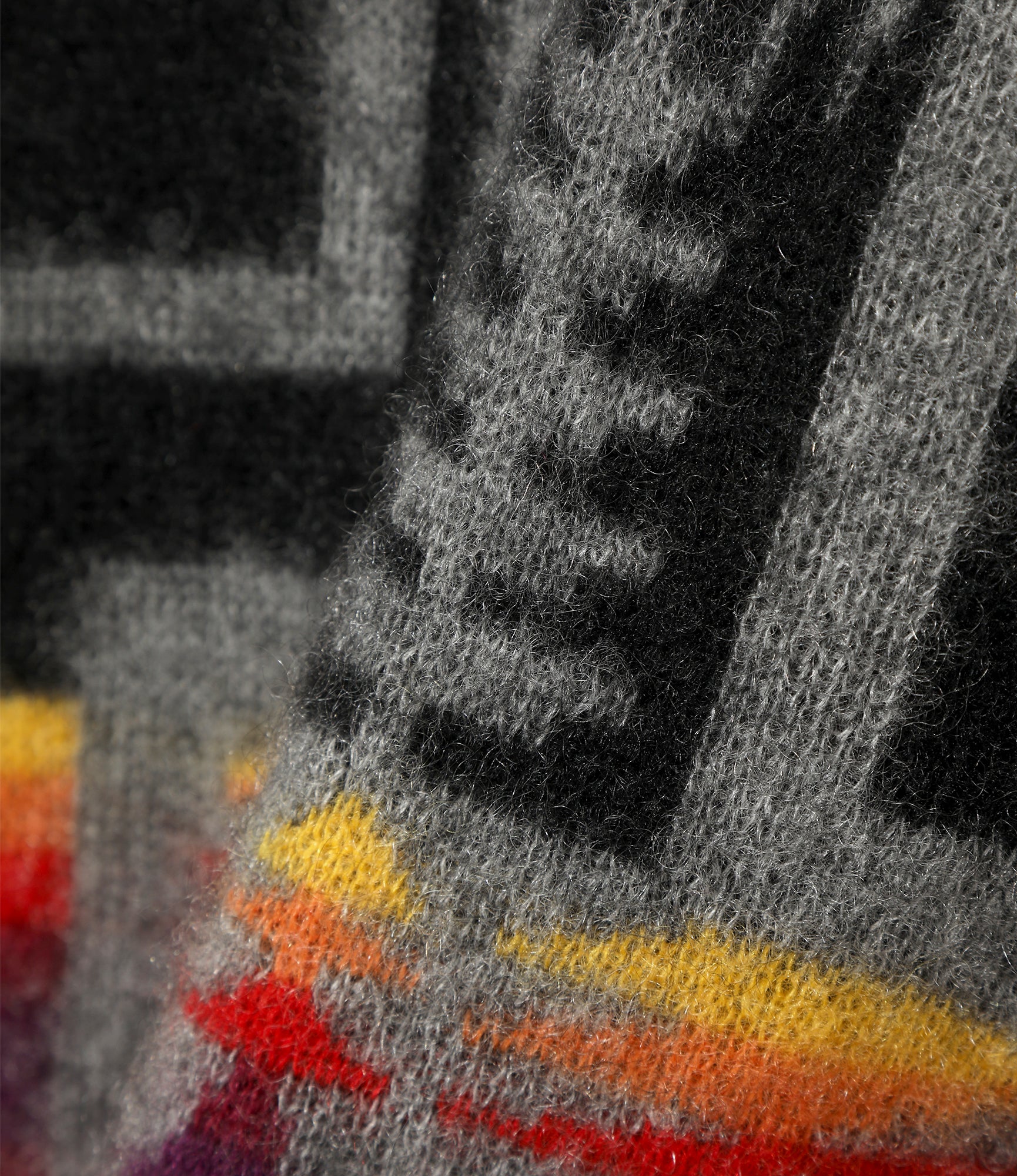 Needles x PENDLETON Mohair Sweater - Black - Harding