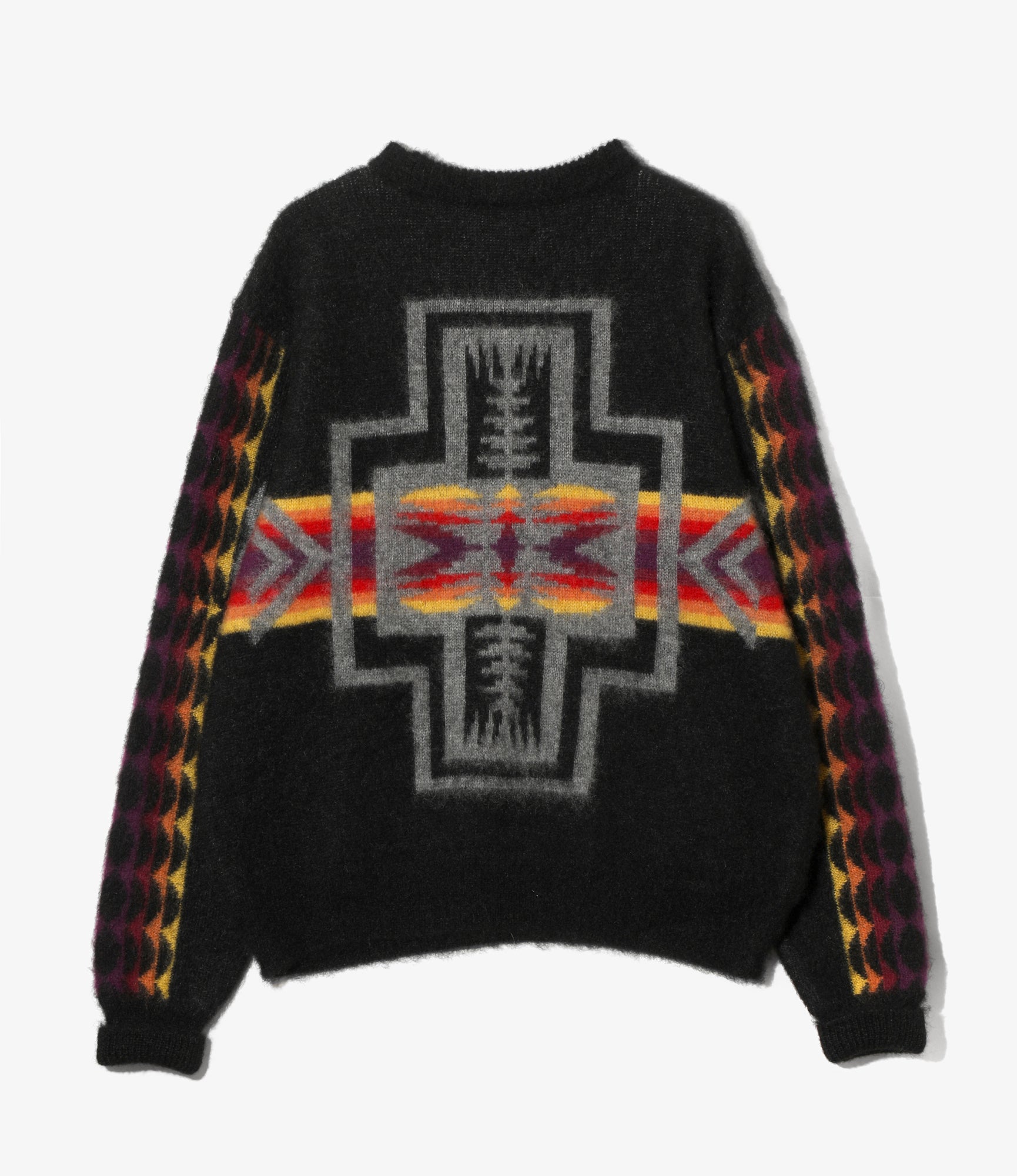 Needles x PENDLETON Mohair Sweater - Black - Harding