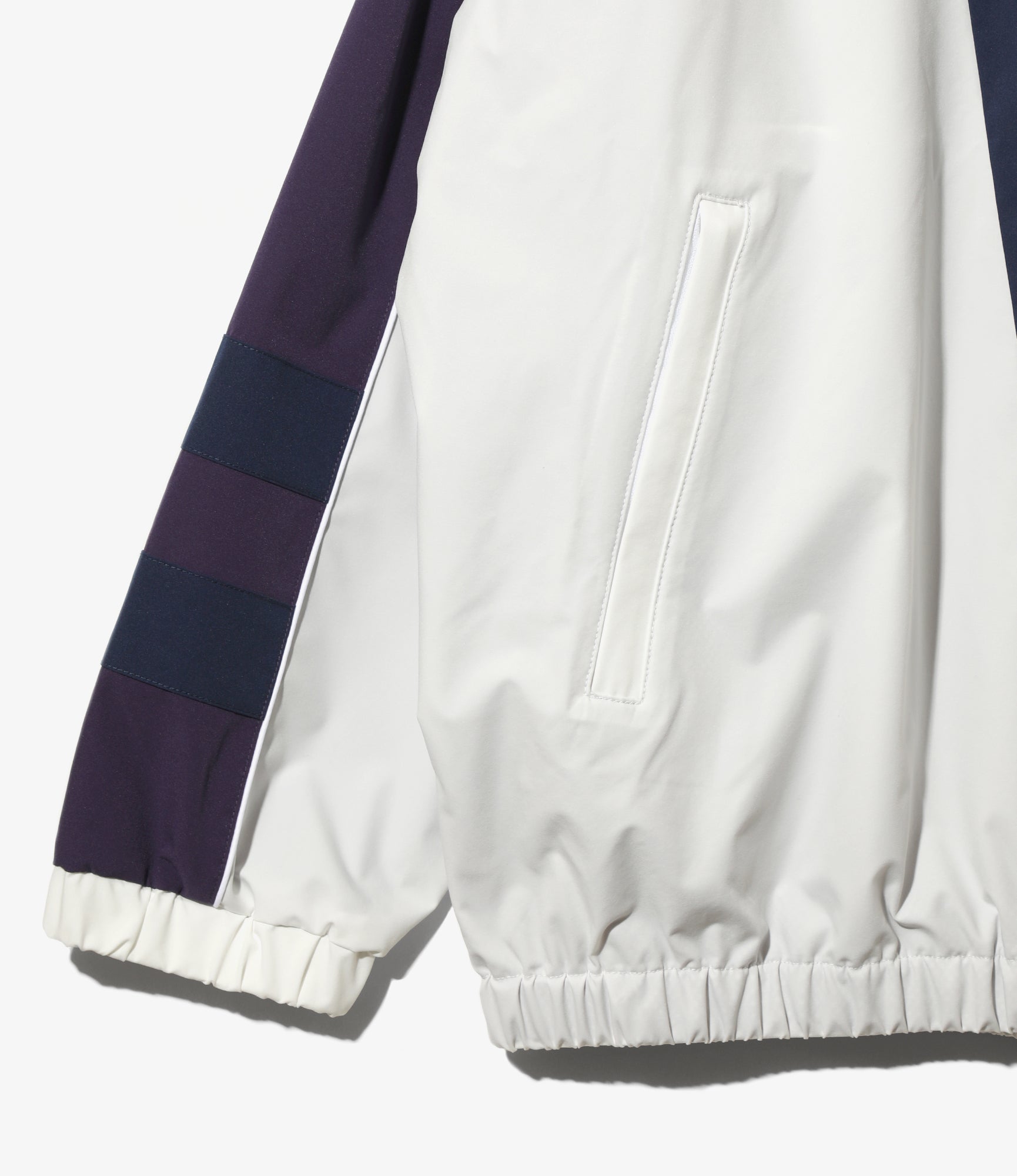 Needles x FILA Star Cut Over Sized Windbreaker - White/Navy/Purple