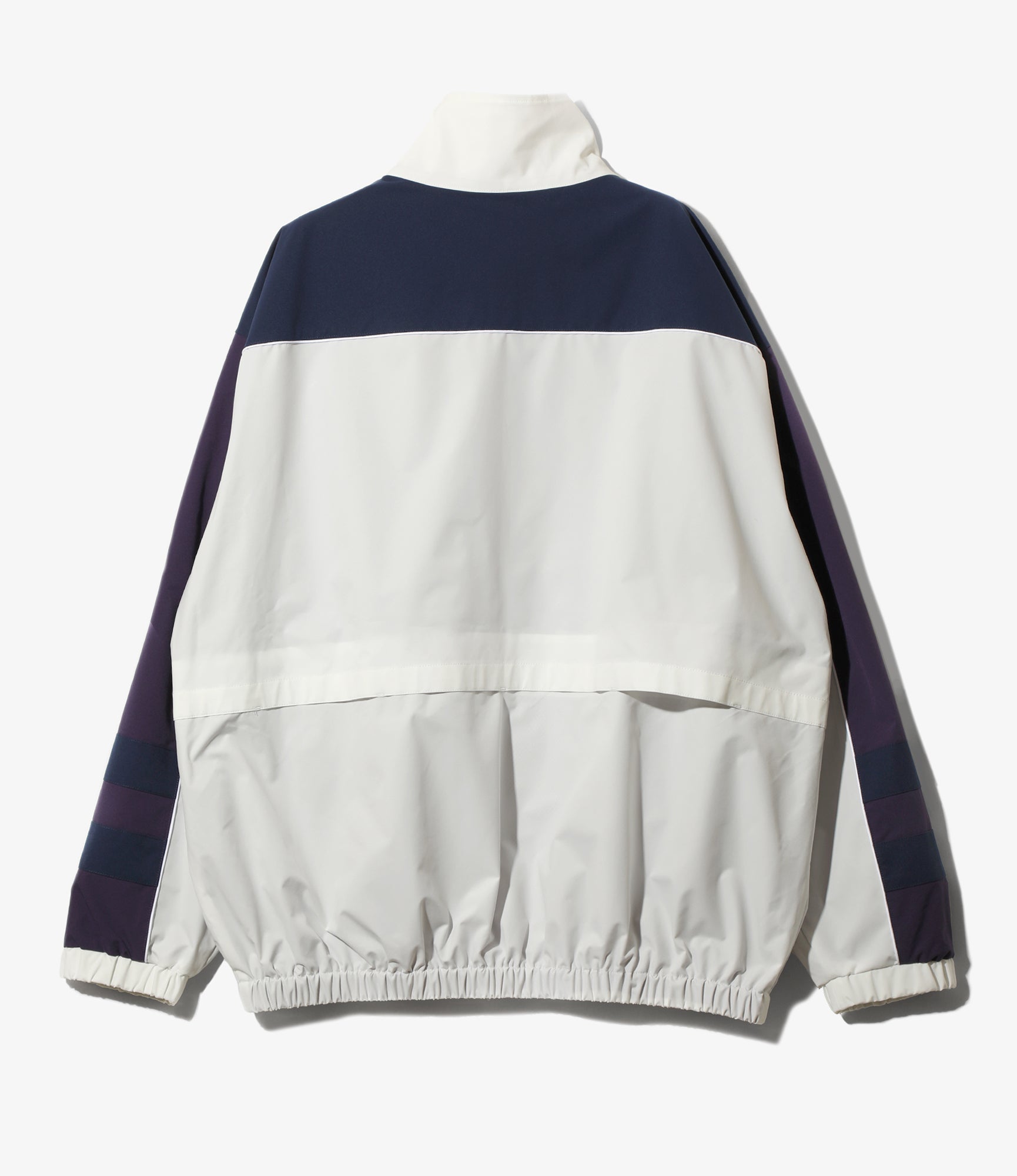 Needles x FILA Star Cut Over Sized Windbreaker - White/Navy/Purple
