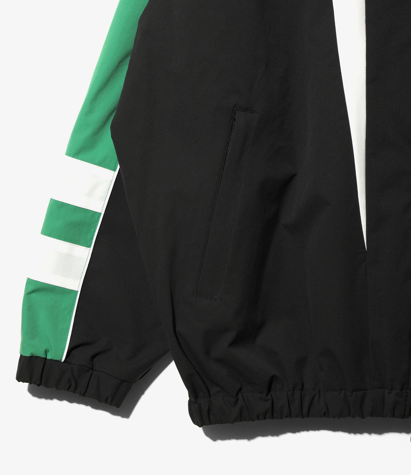 Needles x FILA Star Cut Over Sized Windbreaker - Black/White/Green