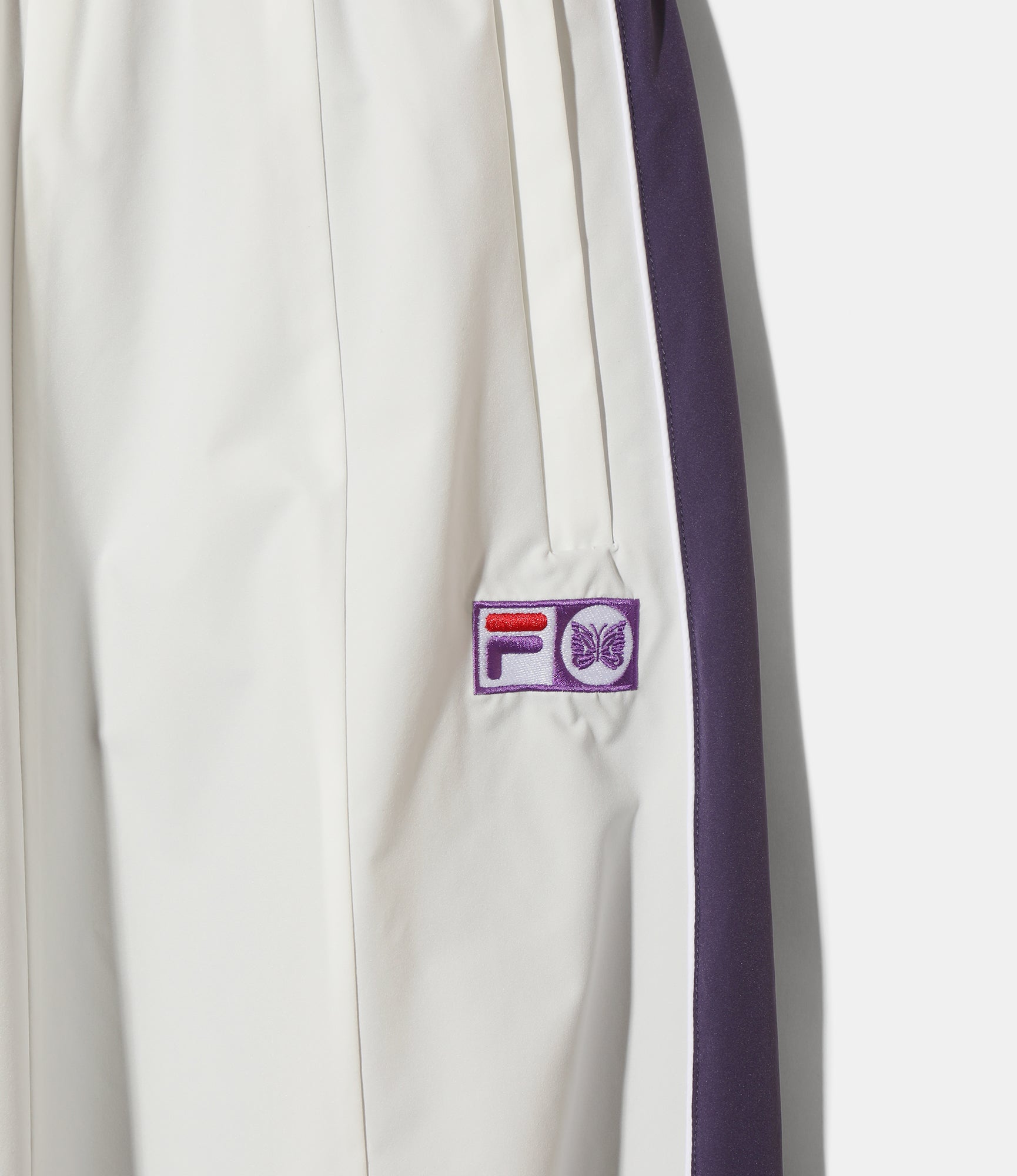 Needles x FILA H.D. Wind Pant - White/Navy/Purple