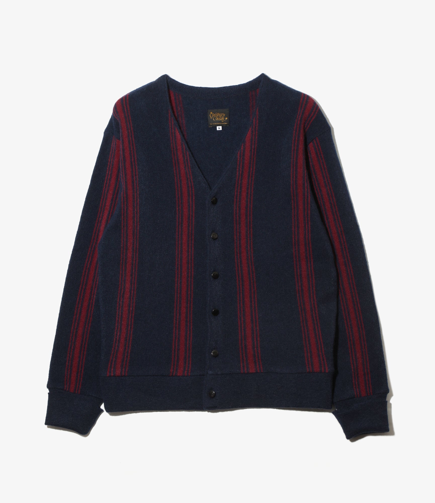 Knit Cardigan - Navy - Crepe Stripe / 2 Color