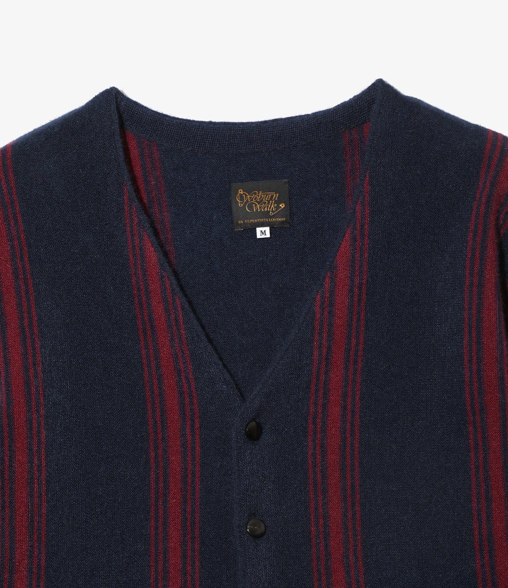 Knit Cardigan - Navy - Crepe Stripe / 2 Color
