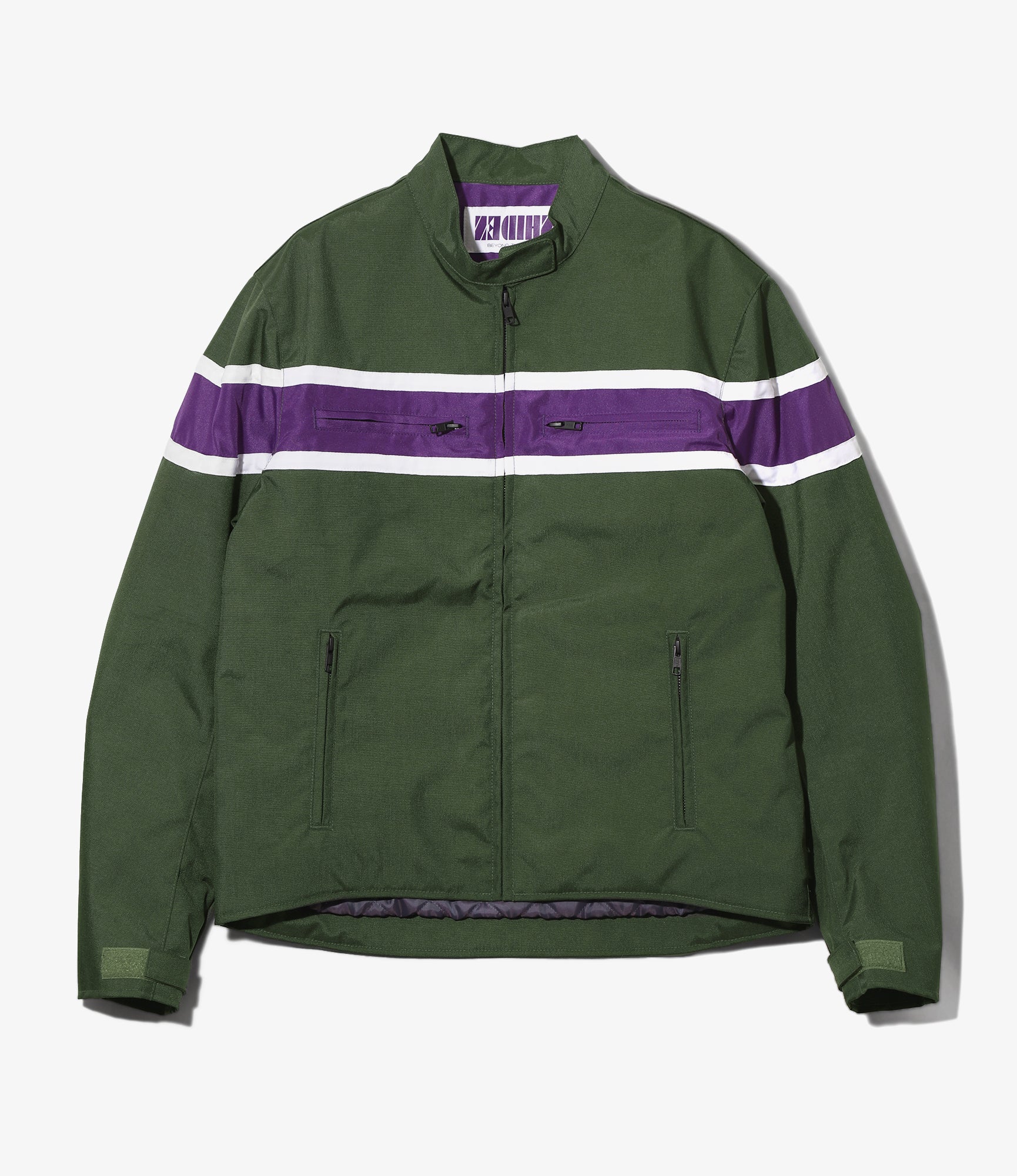 Motorcycle Jacket - Green - Cordura Nylon
