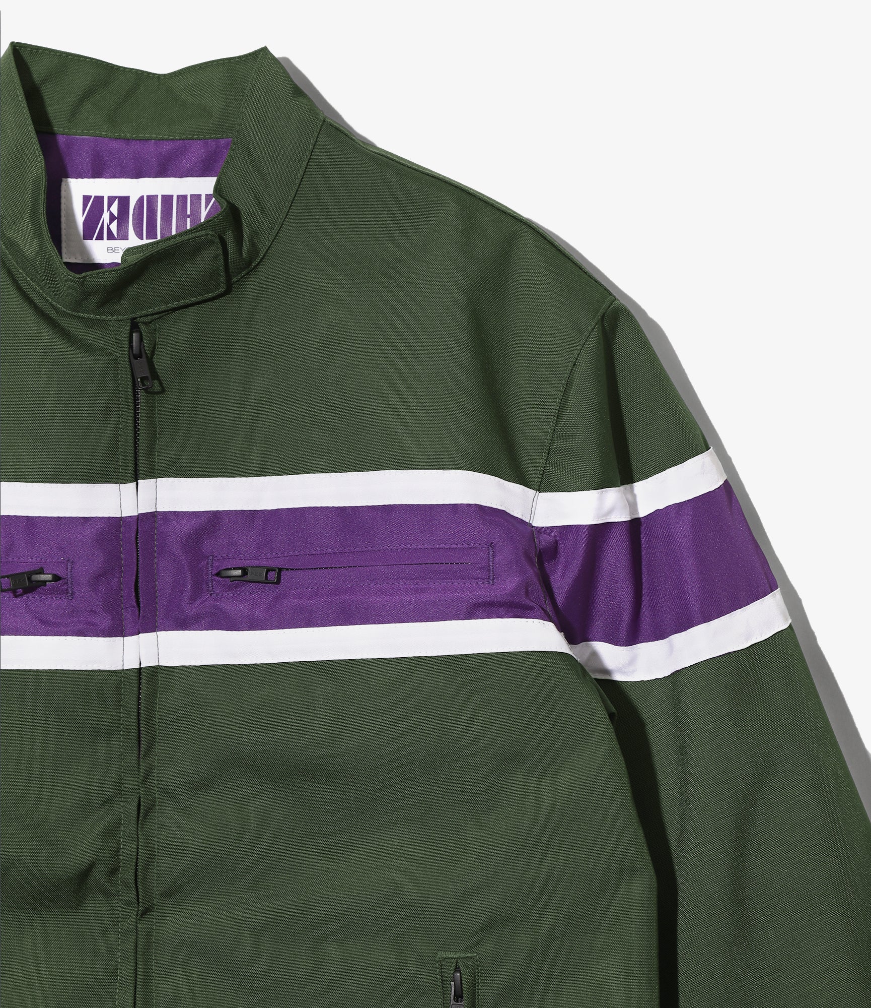 Motorcycle Jacket - Green - Cordura Nylon