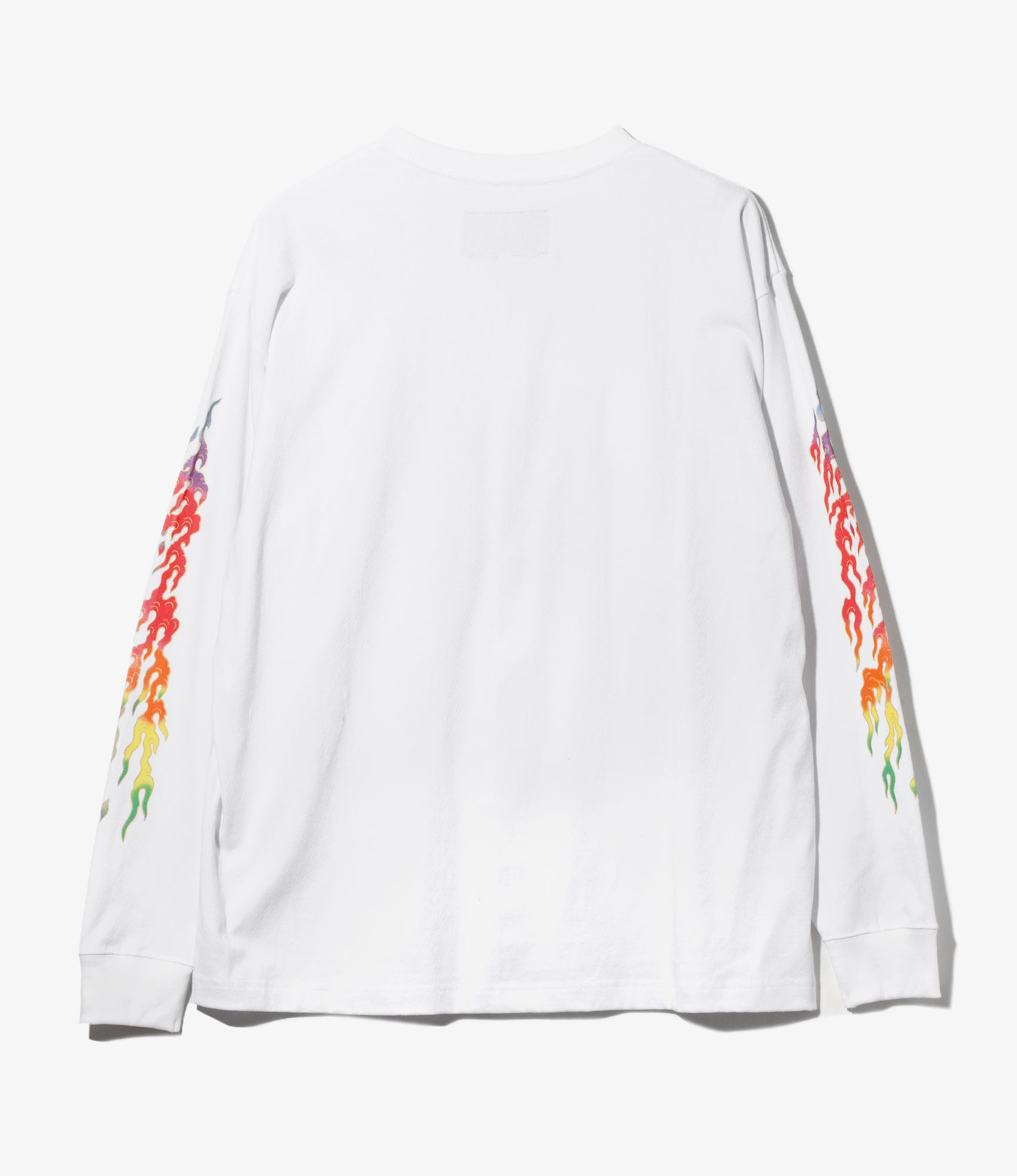 L/S Tee - White - Cobra Print