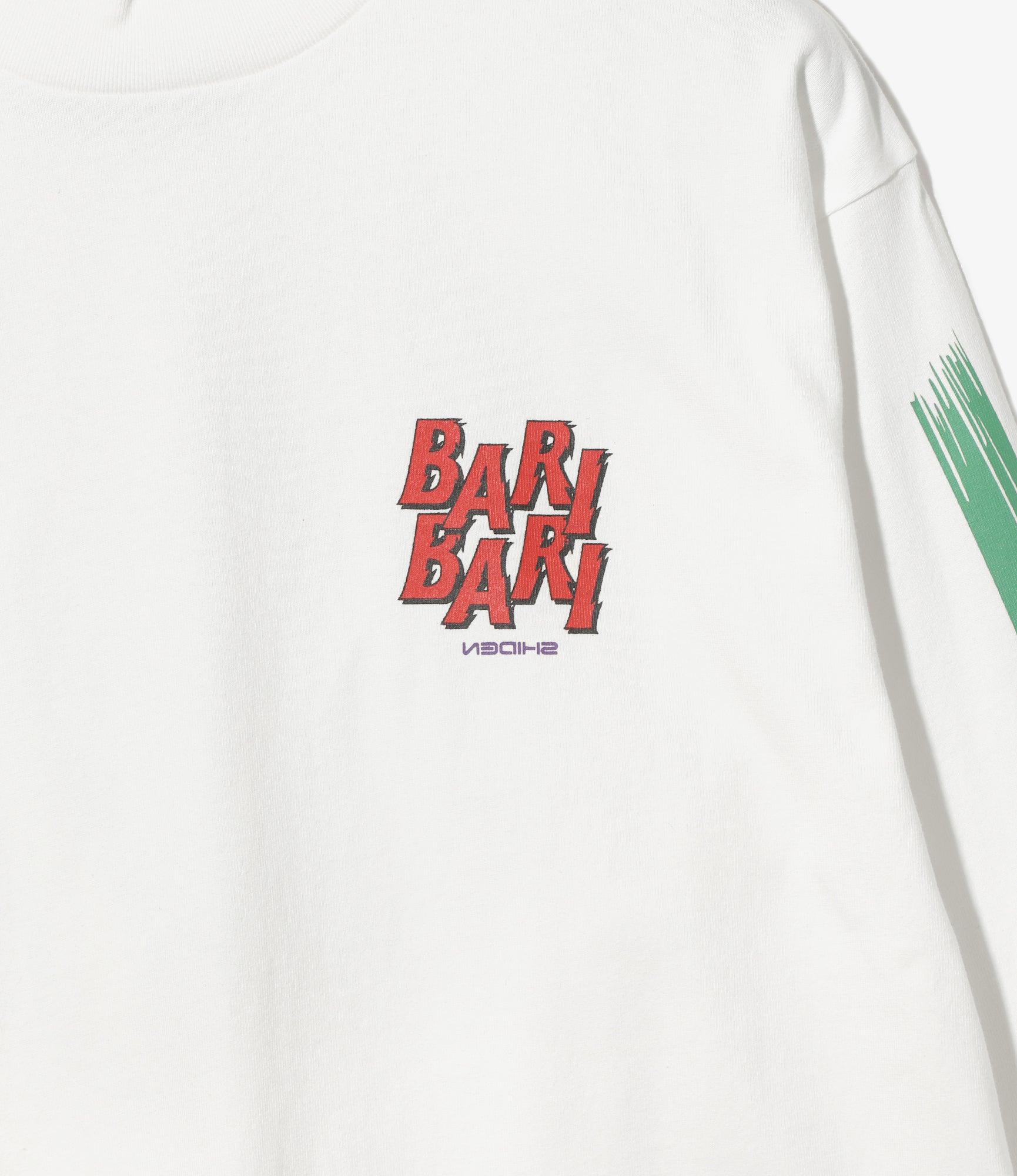 L/S Mock Neck Tee - White - BARI BARI