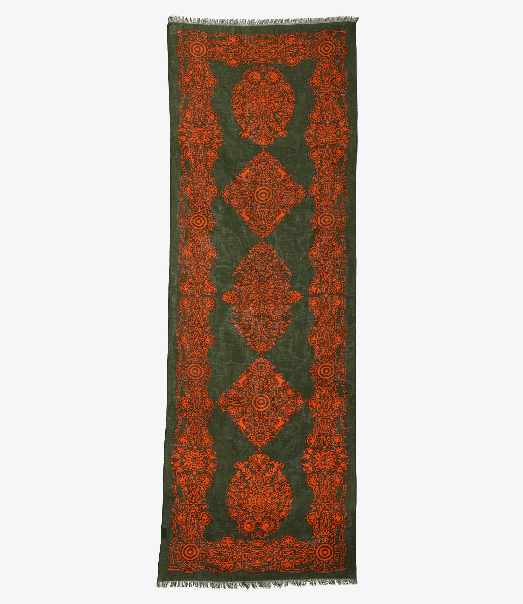 Stole - Green - Cotton Gauze