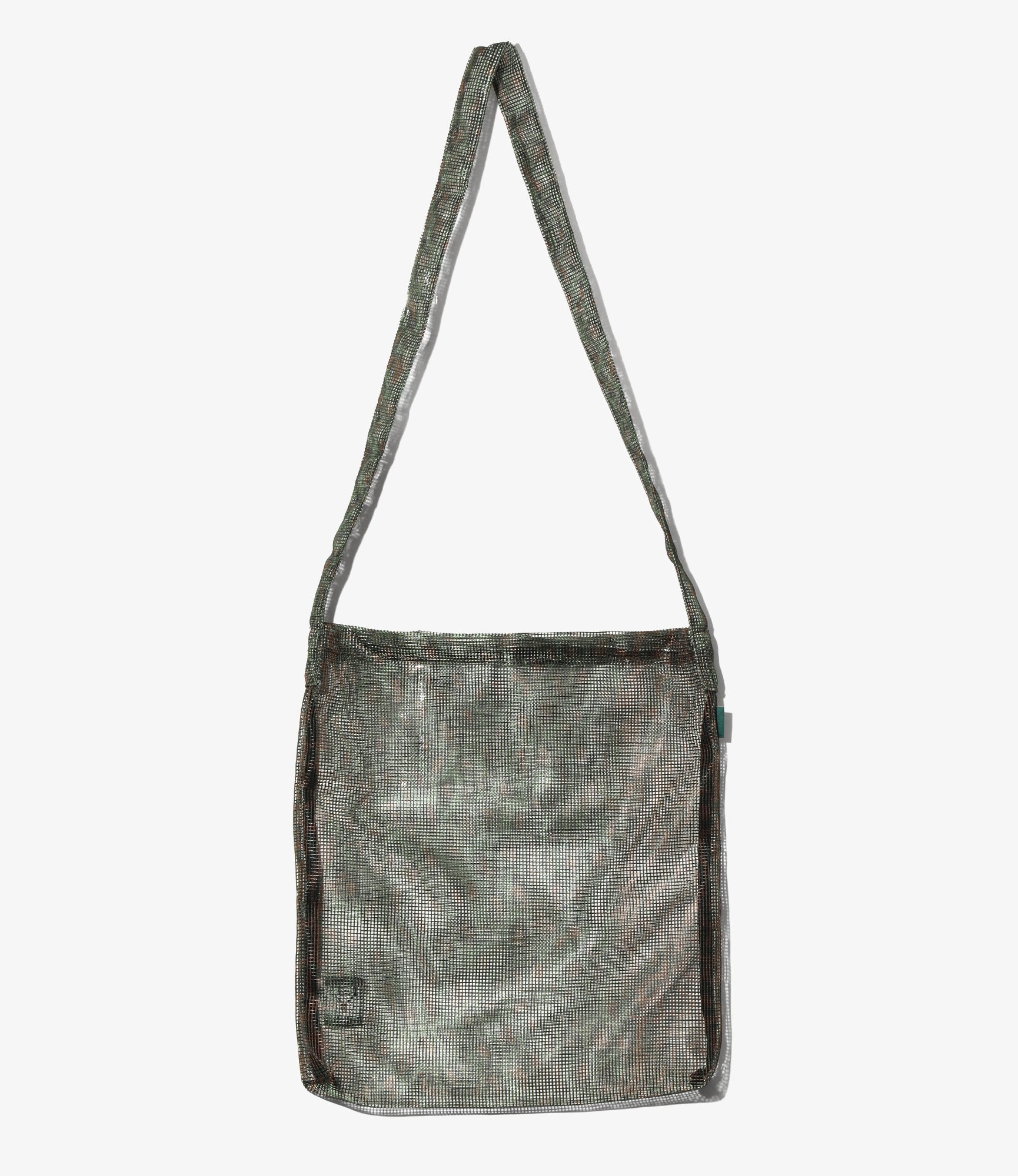 Book Bag - Green - Printed Heavyweight Mesh