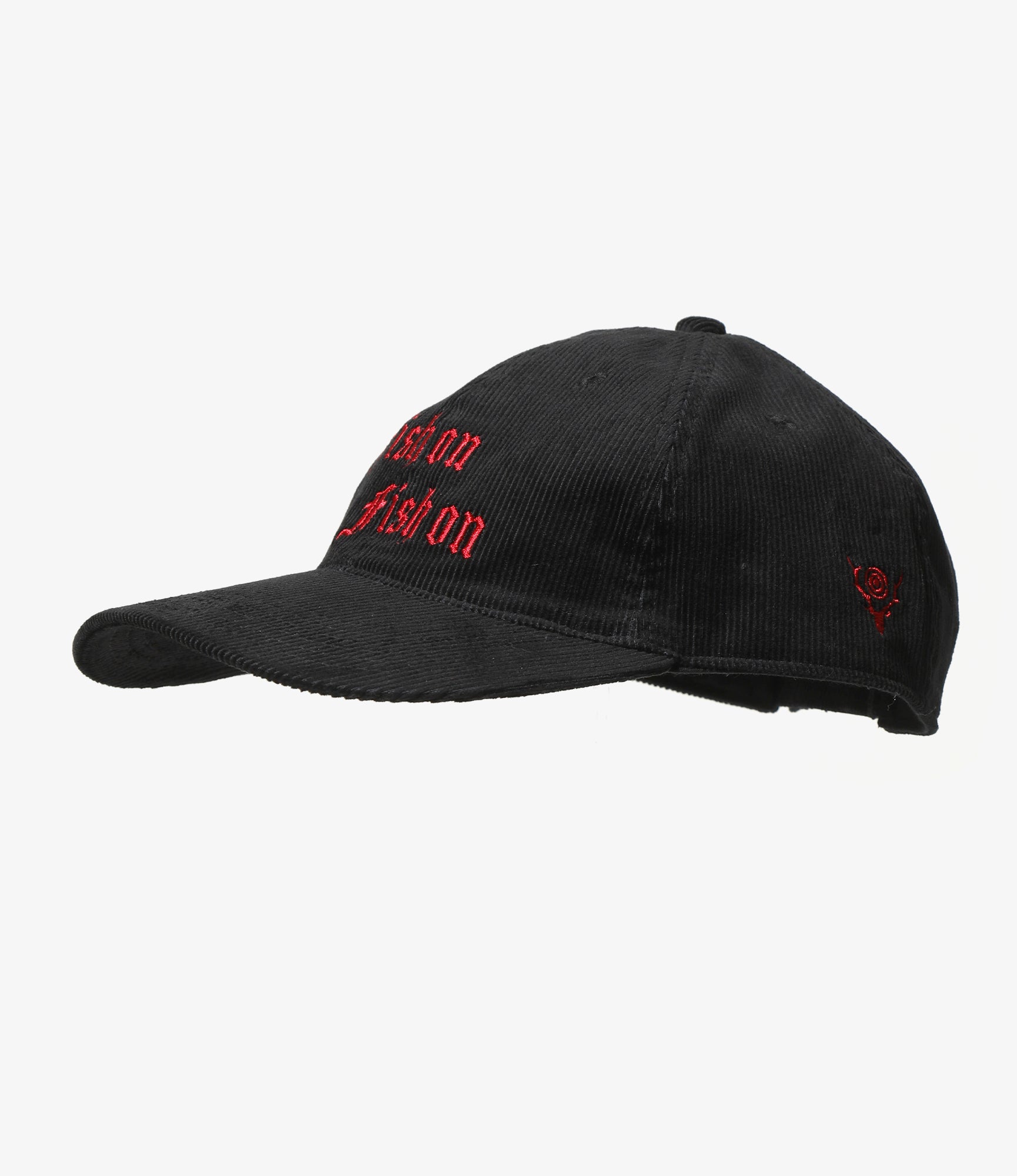 6 Panel Cap - Black - Corduroy