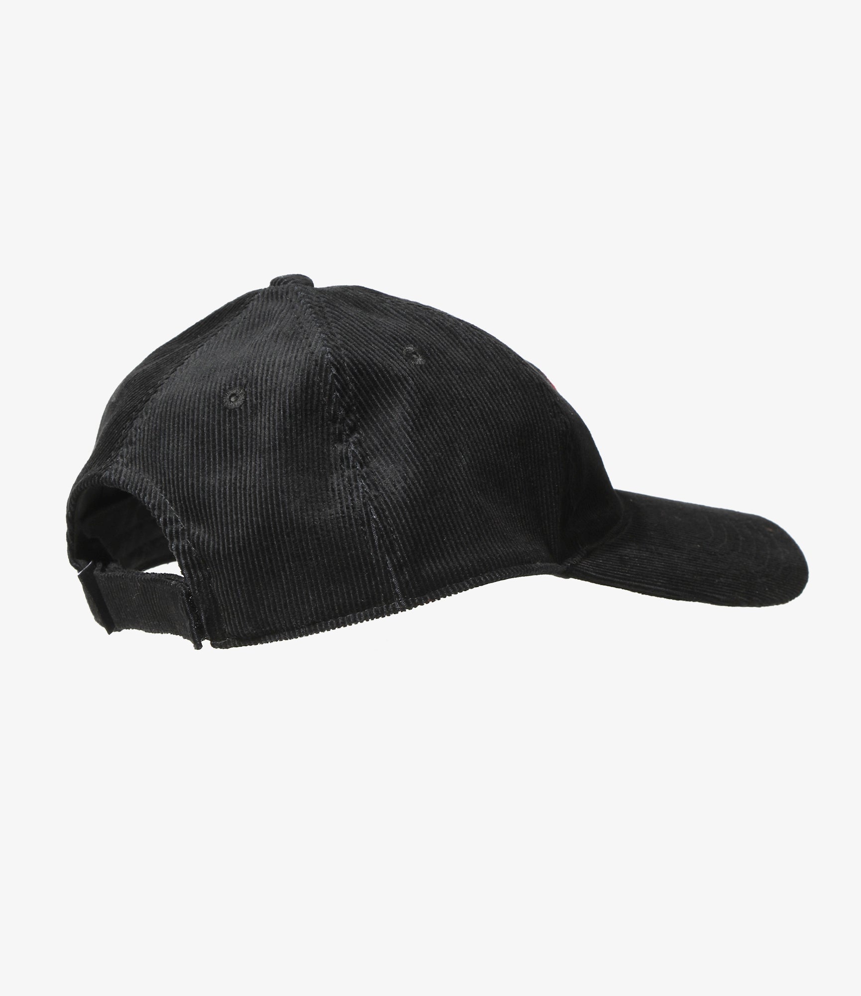 6 Panel Cap - Black - Corduroy