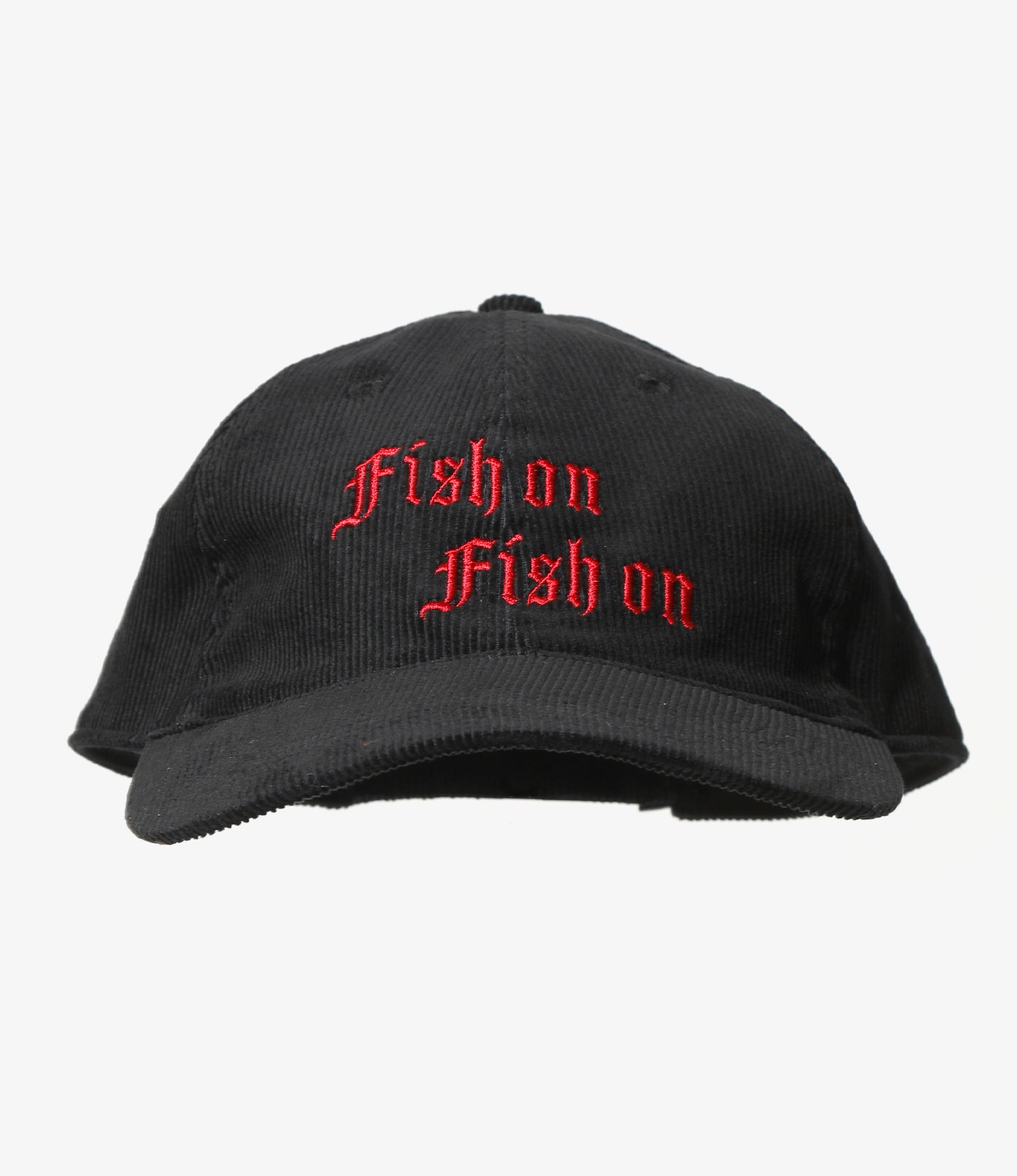 6 Panel Cap - Black - Corduroy