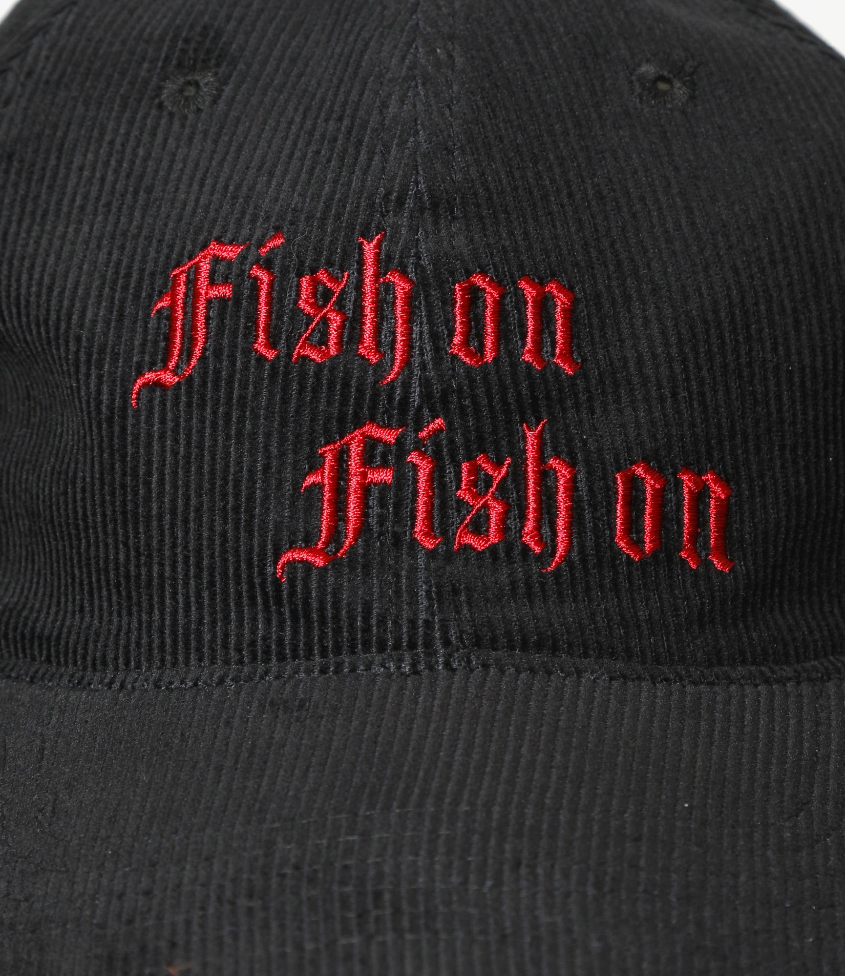 6 Panel Cap - Black - Corduroy