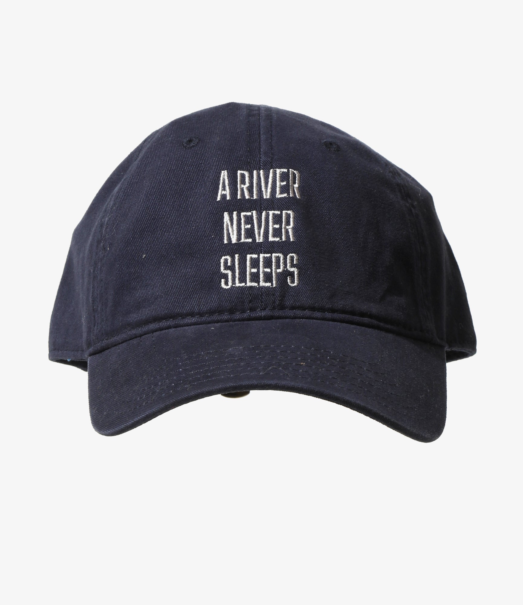 Strap Back Cap - Navy - A RIVER NEVER SLEEP