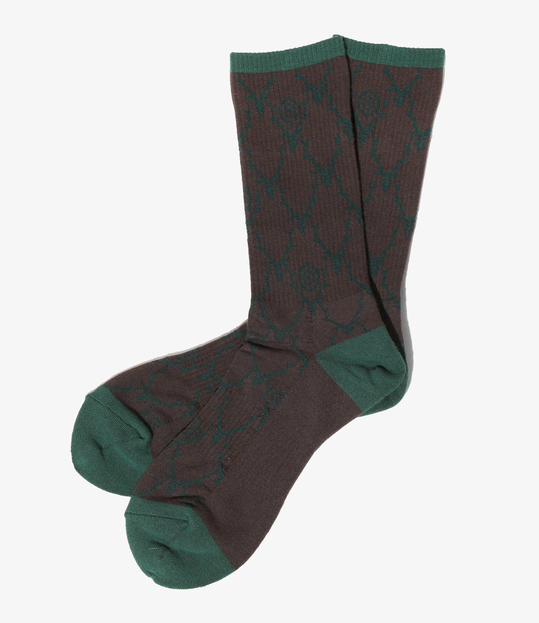 Socks - Brown - Jq. / Skull&Target