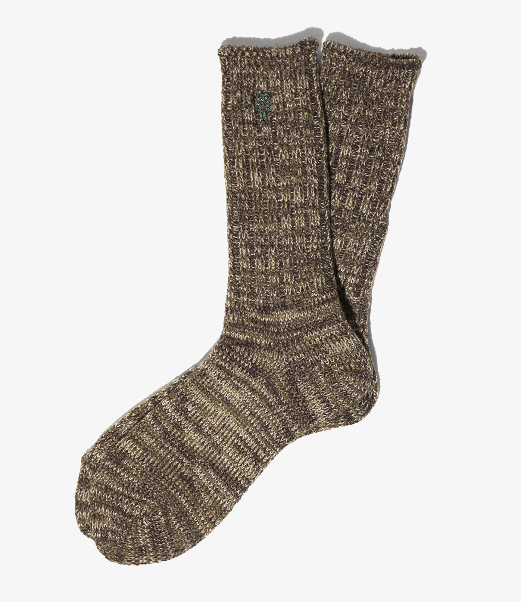 Melange Socks - Khaki