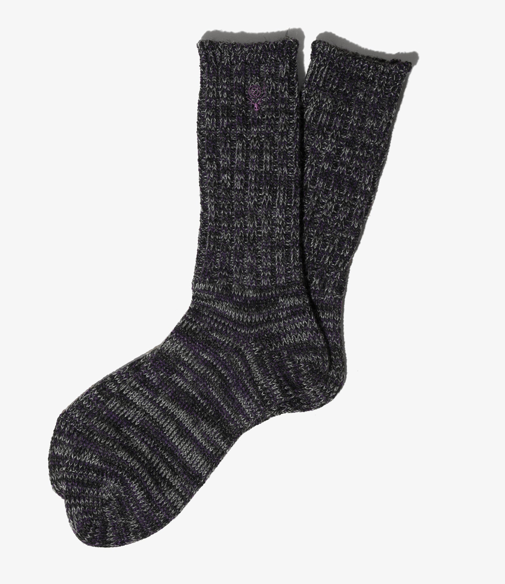 Melange Socks - Purple