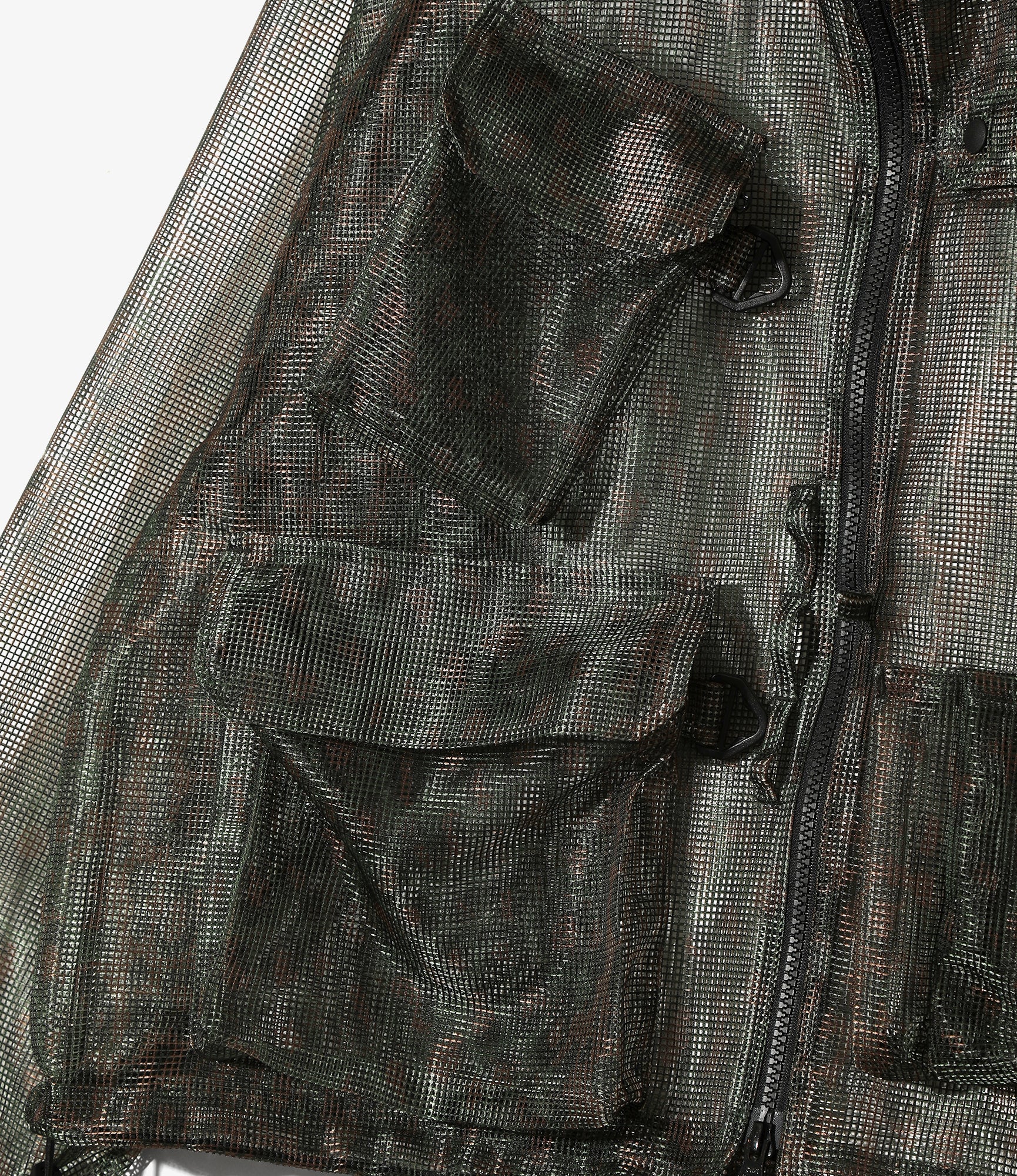 Bush Trek Jacket - Green - Printed Heavyweight Mesh