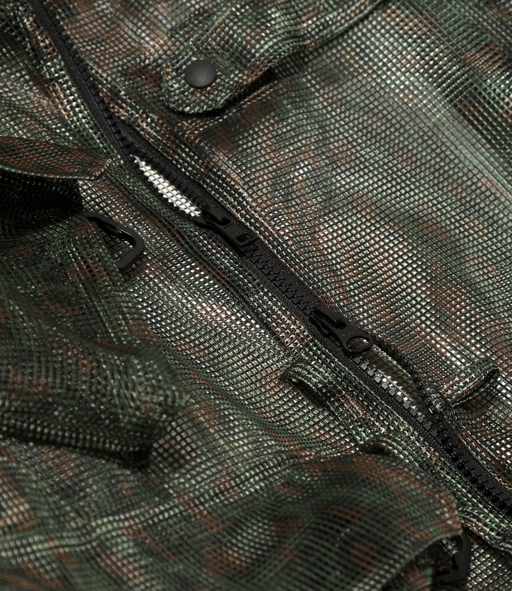 Bush Trek Jacket - Green - Printed Heavyweight Mesh