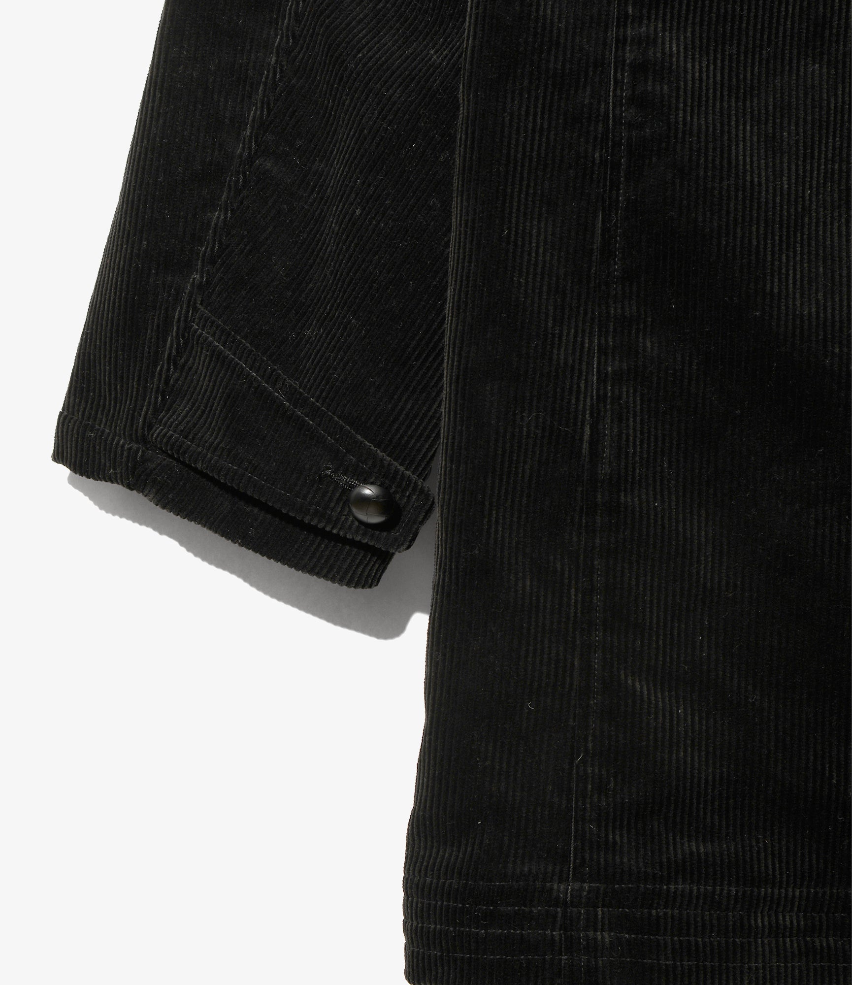 Army Coat - Black - 8W Corduroy