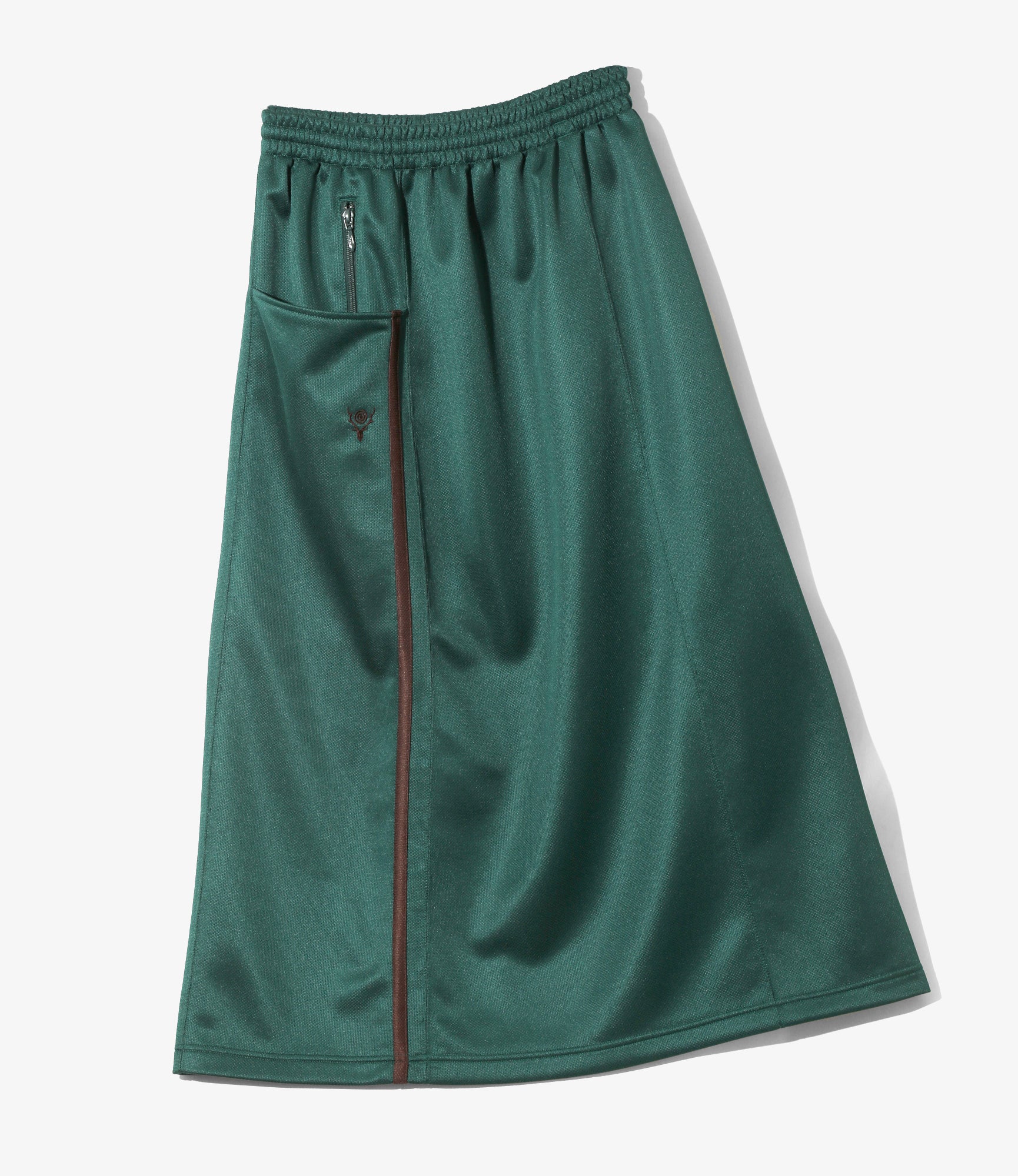 Women's String C.S Skirt - Green - Poly Smooth