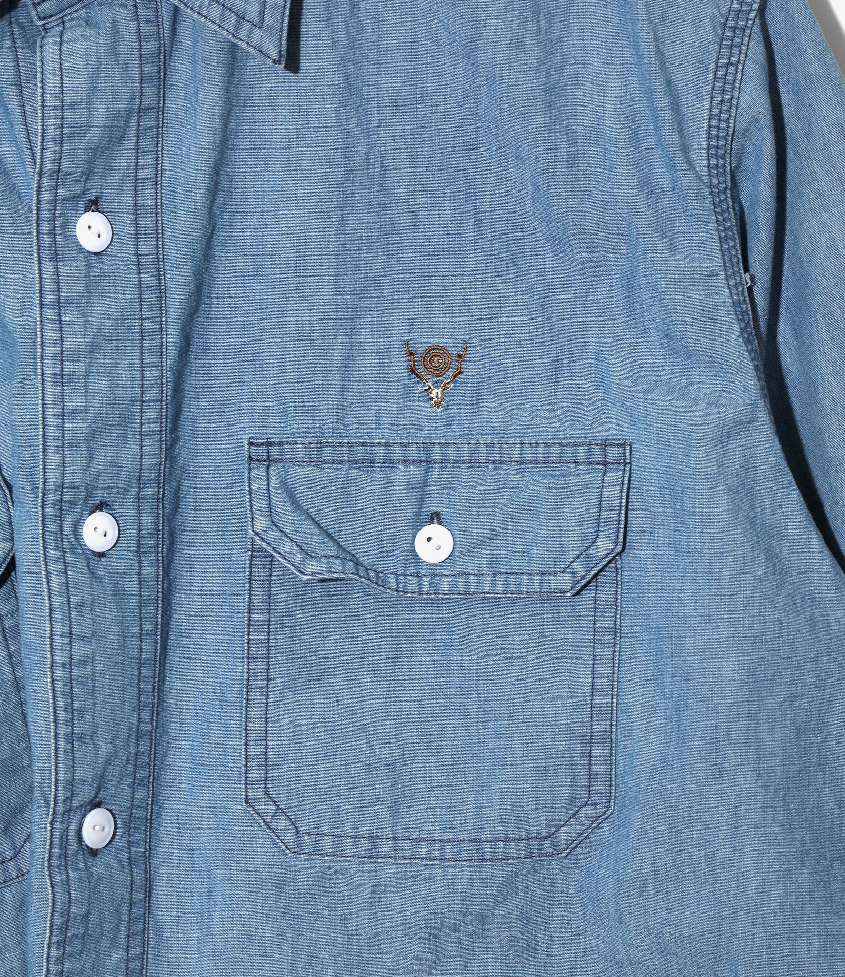 Work Shirt - Sax - Cotton Chambray