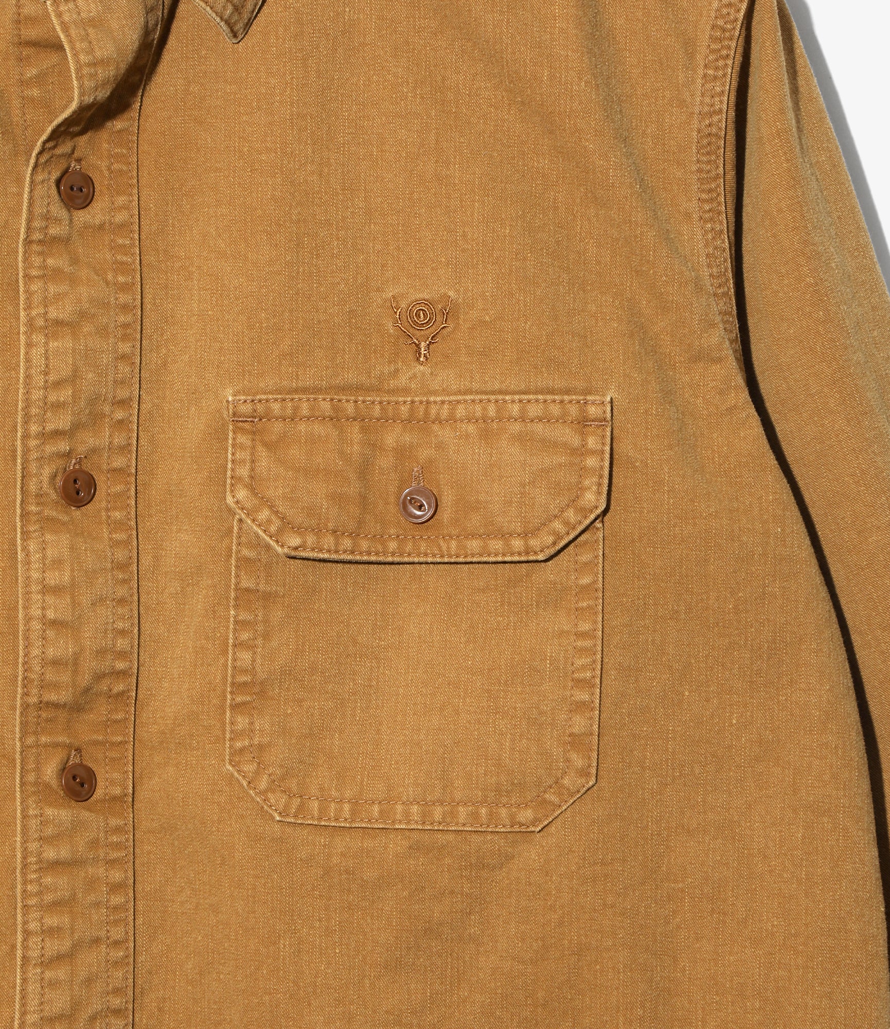 Work Shirt - Khaki - Cotton Twill