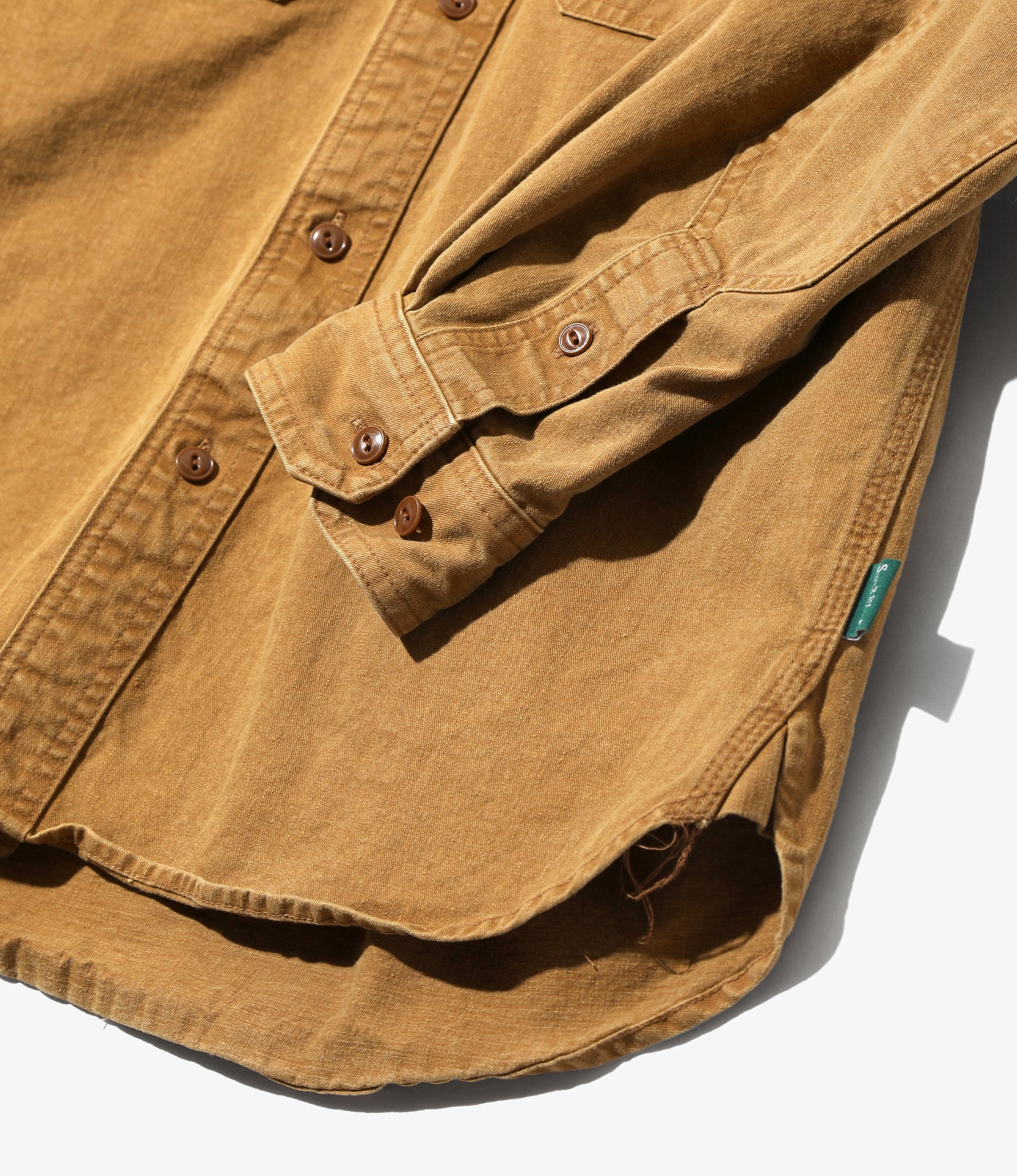 Work Shirt - Khaki - Cotton Twill