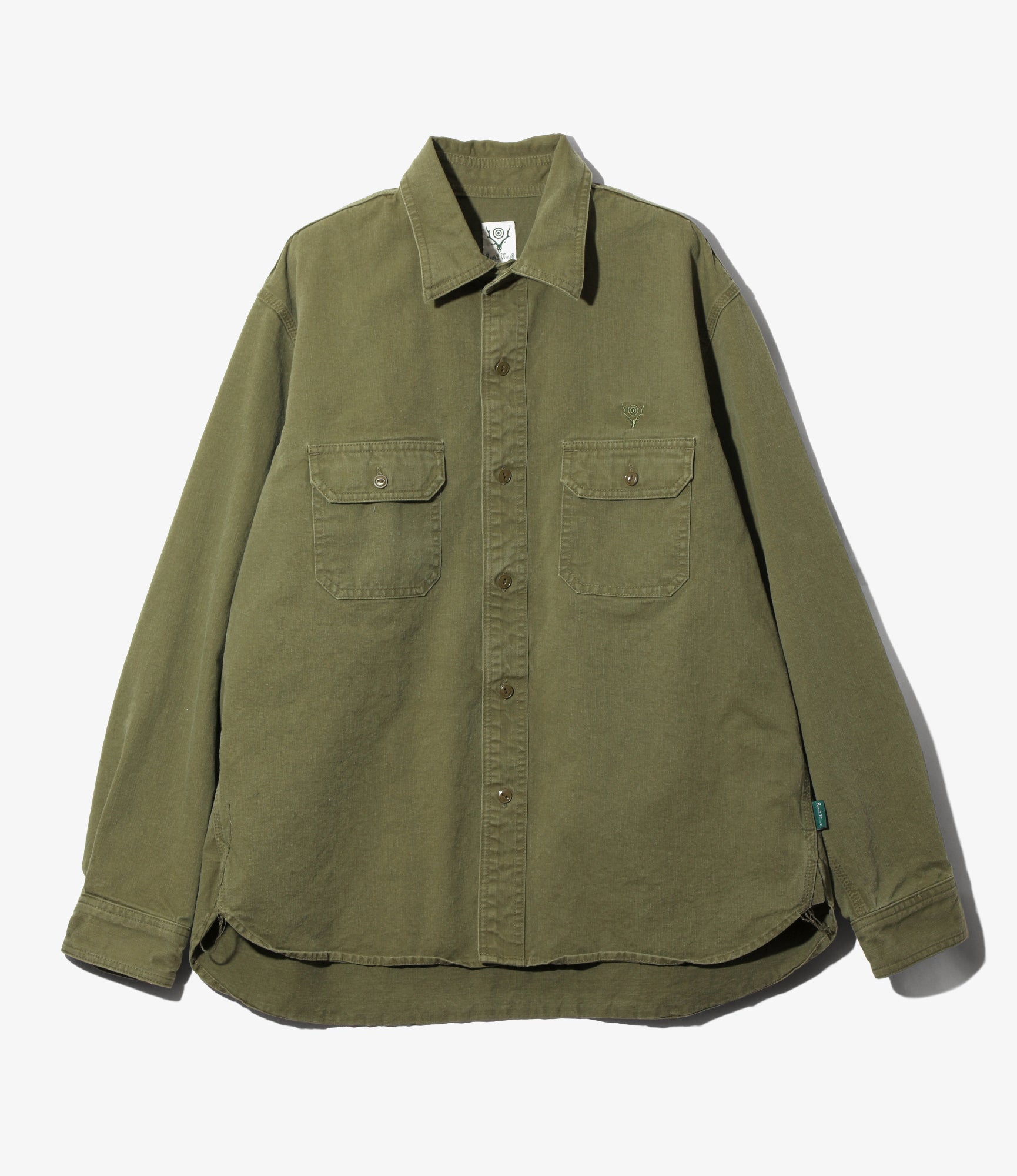 Work Shirt - Olive - Cotton Twill