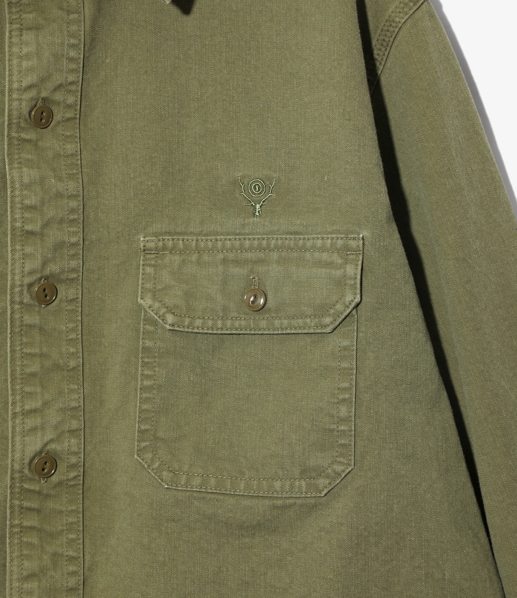 Work Shirt - Olive - Cotton Twill