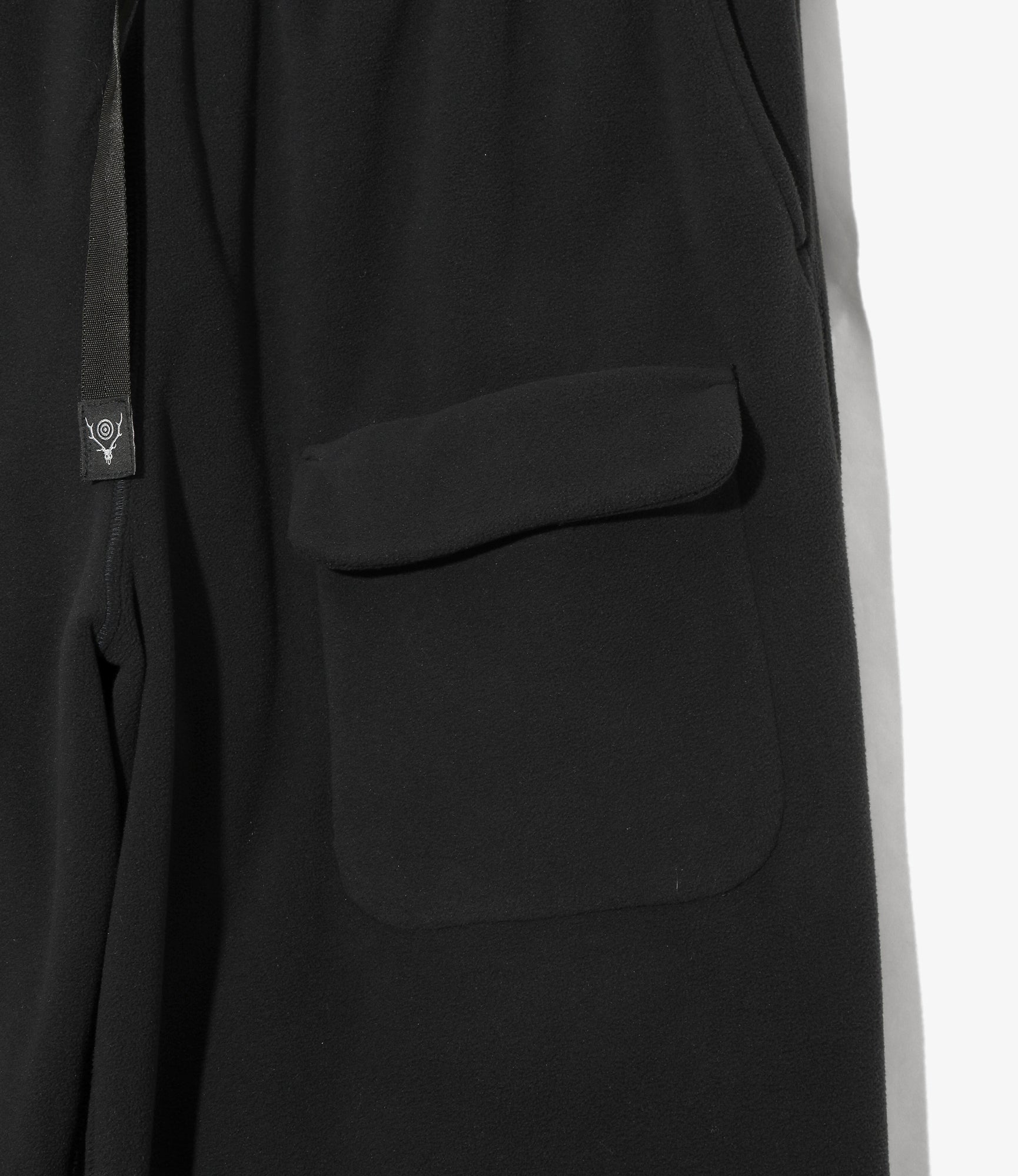 String Slack Pant - Black - Poly Fleece