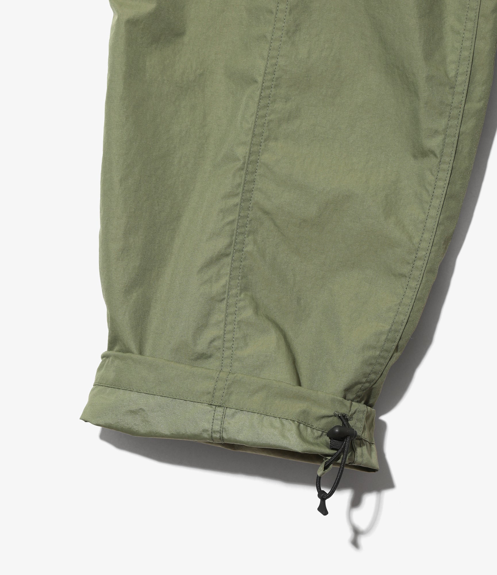 Belted C.S.Pant - Olive - Nylon Tussah