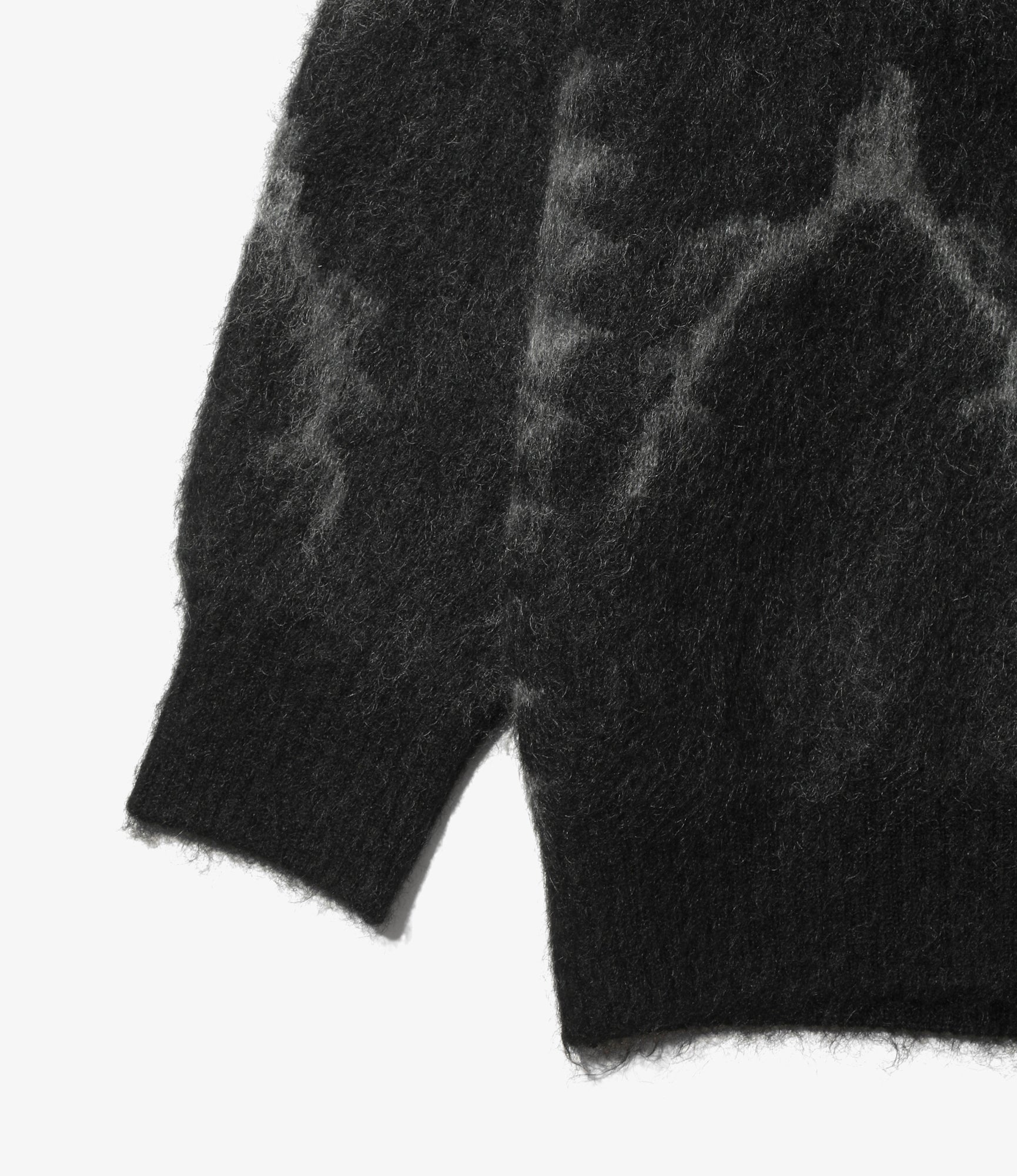 V-Neck Cardigan Sweater - Black - Skull & Target