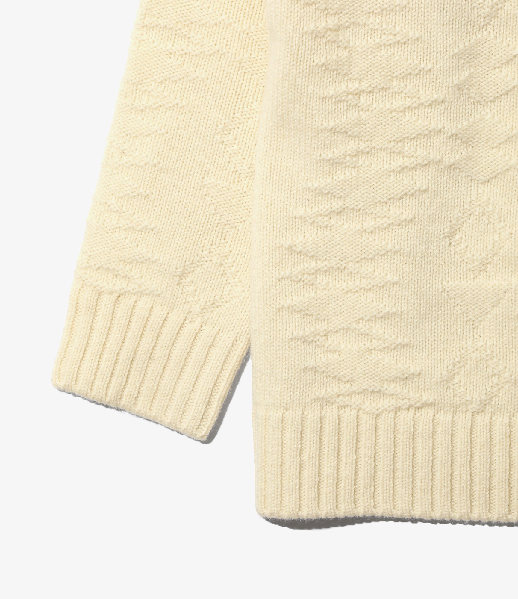 Fisherman Sweater - Natural - Native Pattern