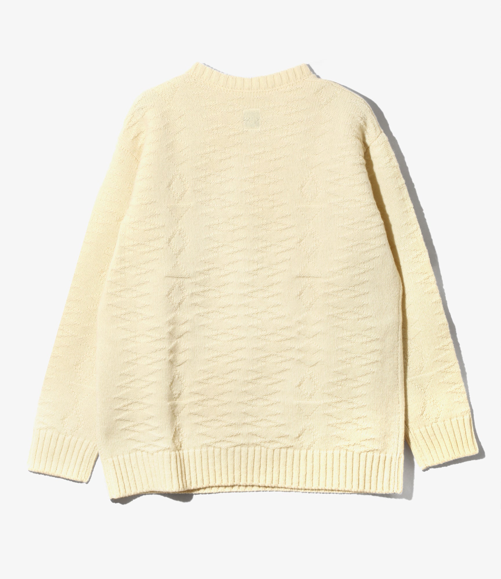 Fisherman Sweater - Natural - Native Pattern