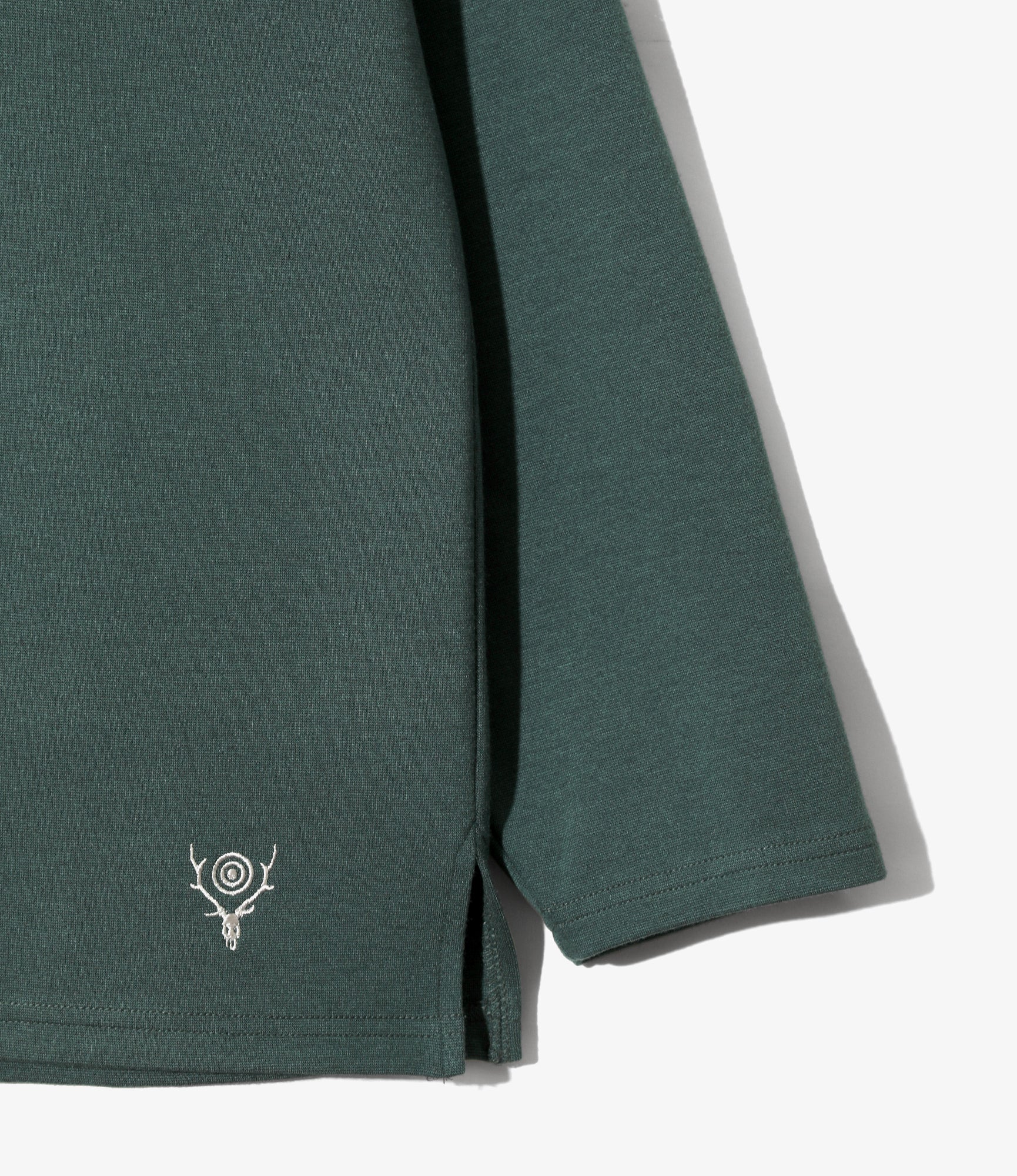 V Neck Cardigan - Green - Smooth Jersey