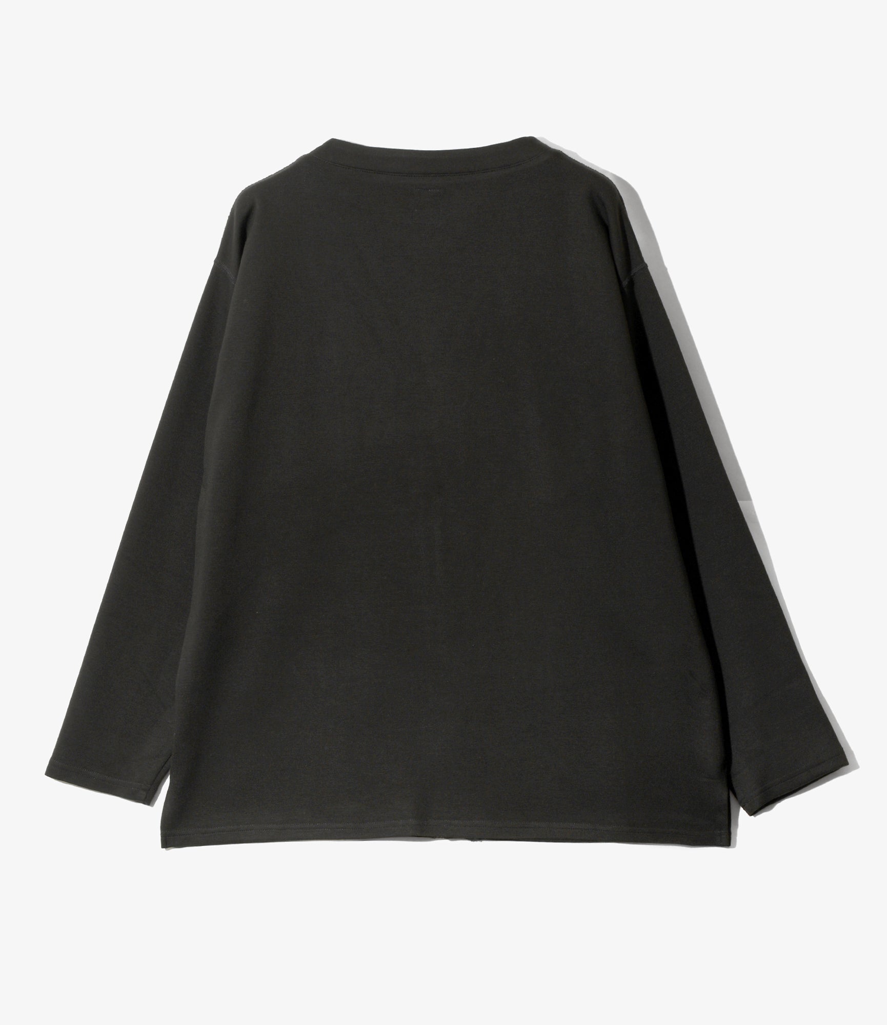 V Neck Cardigan - Black - Smooth Jersey