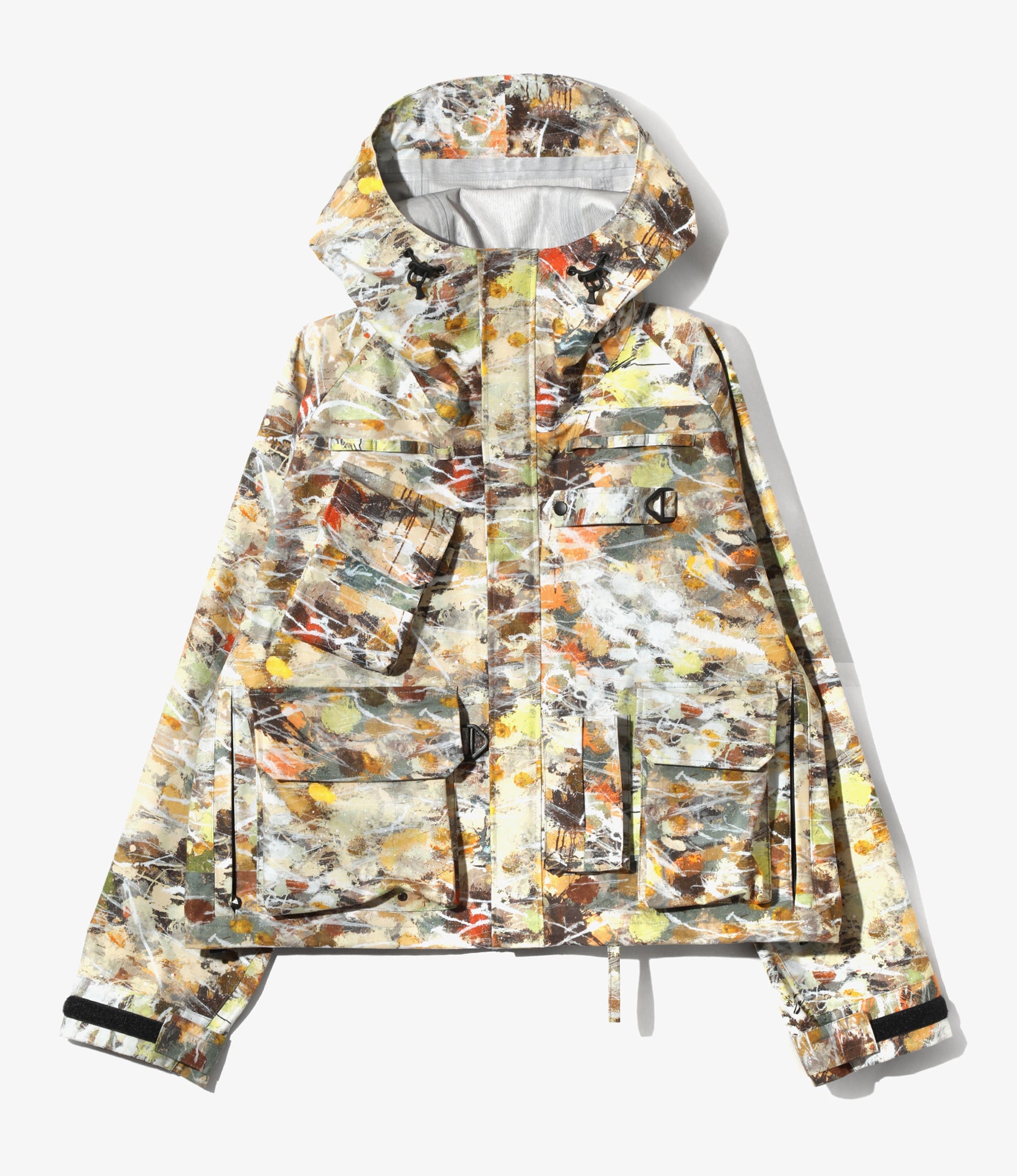 South2 West8 x Ben Miller River Trek Jacket - Beige - Printed Cotton Ripstop / 3Layer