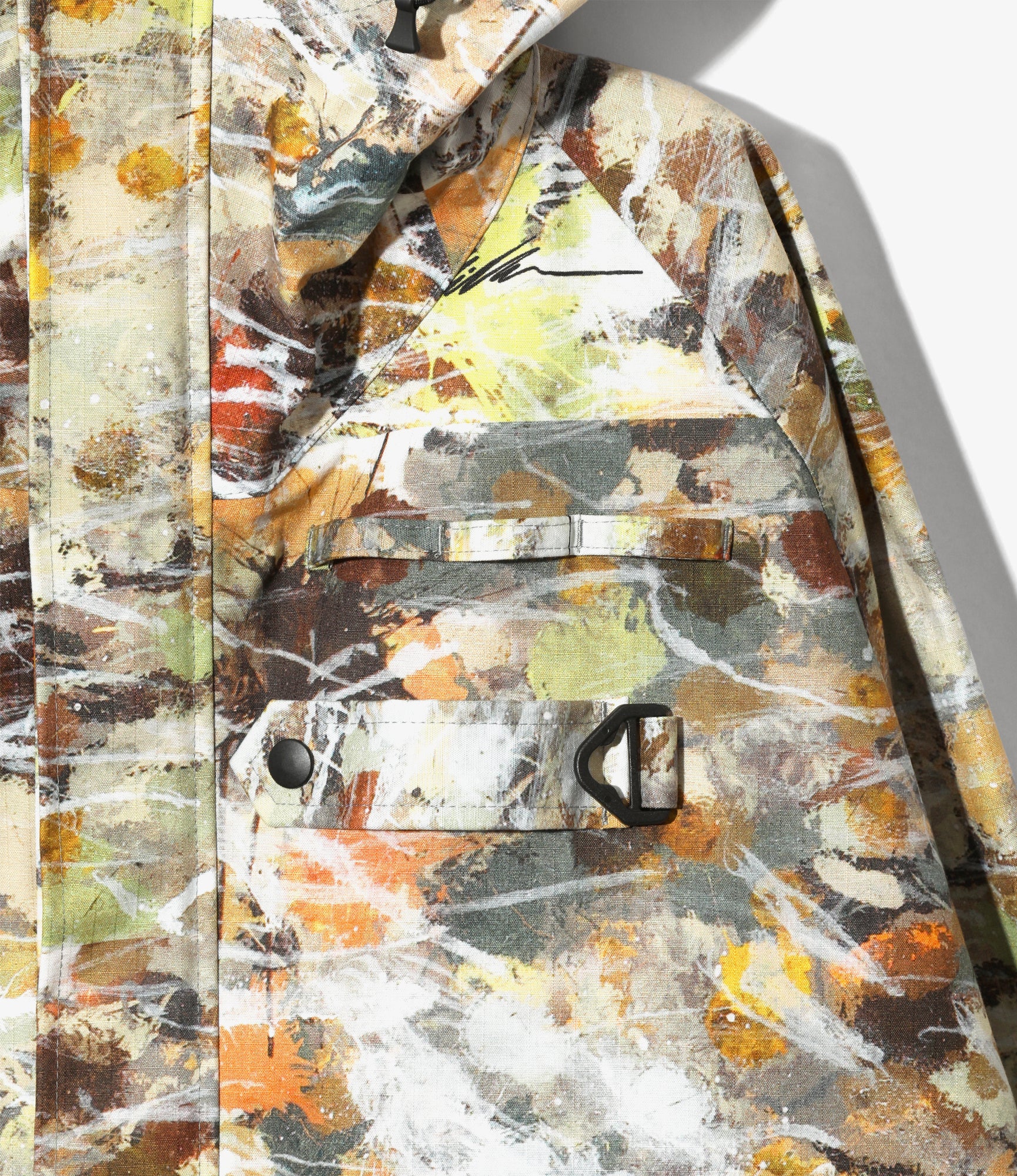 South2 West8 x Ben Miller River Trek Jacket - Beige - Printed Cotton Ripstop / 3Layer