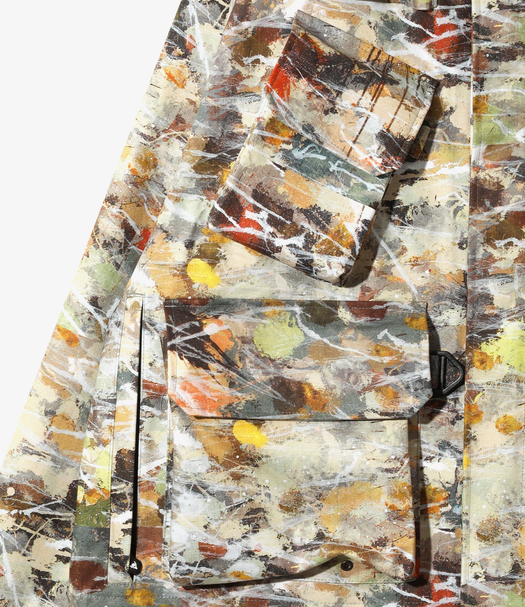 South2 West8 x Ben Miller River Trek Jacket - Beige - Printed Cotton Ripstop / 3Layer