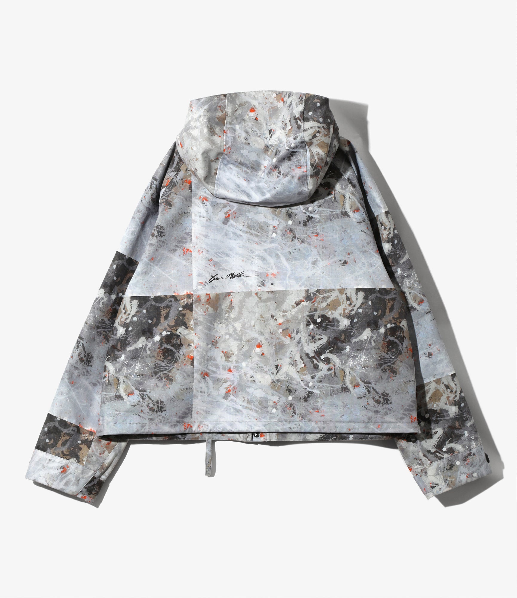 South2 West8 x Ben Miller River Trek Jacket - Grey - Printed Cotton Ripstop / 3Layer
