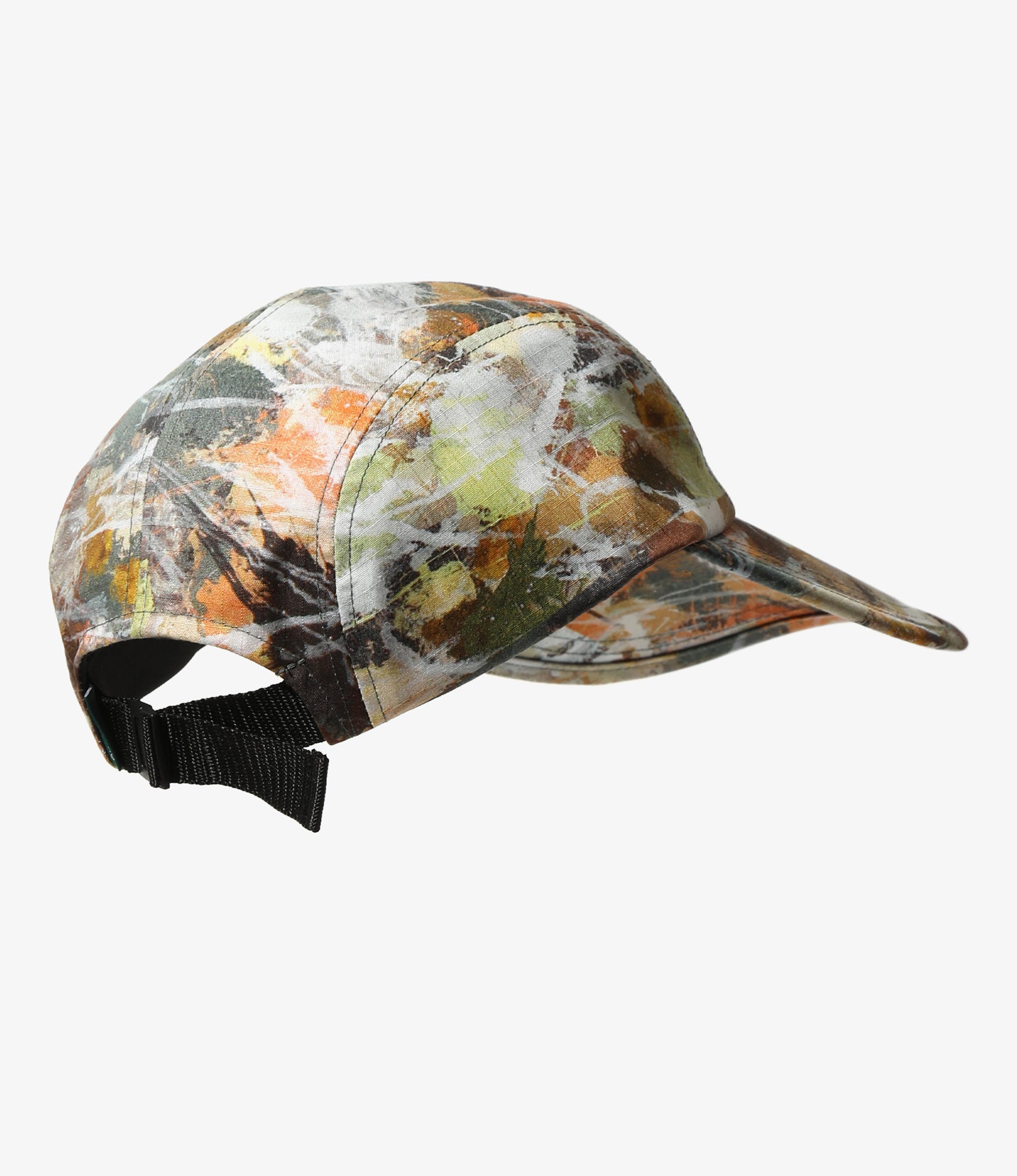 South2 West8 x Ben Miller Long Bill Cap - Beige - Printed Cotton Ripstop / 3Layer