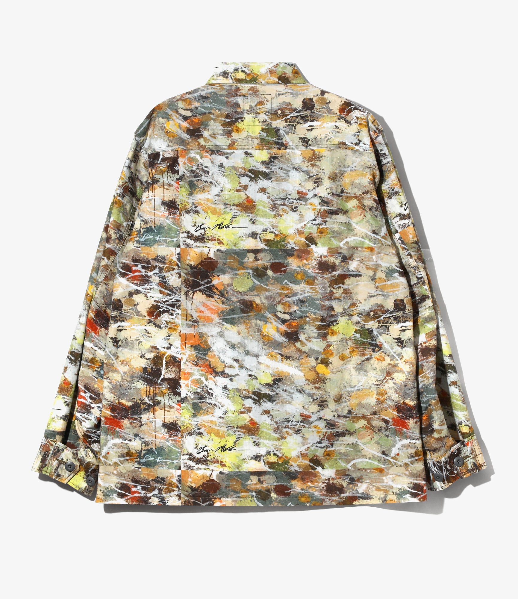 South2 West8 x Ben Miller Jungle Fatigue Jacket - Beige - Printed Cotton Ripstop