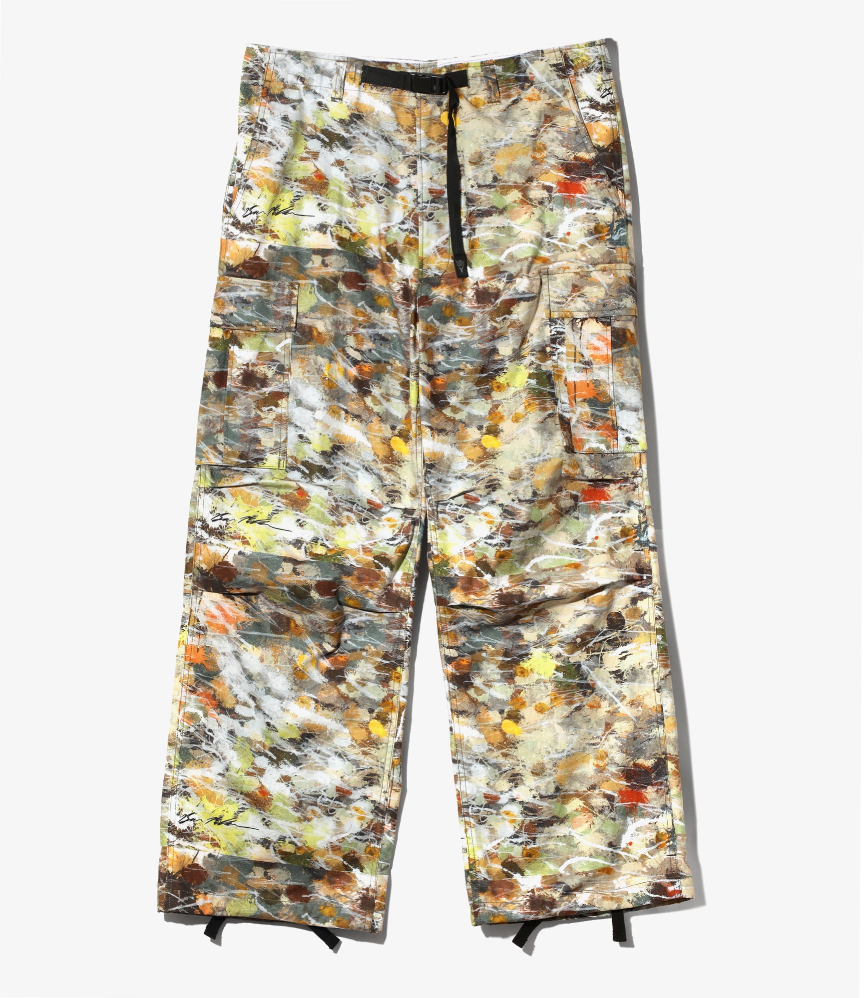 South2 West8 x Ben Miller Belted BDU Pant - Beige - Printed Cotton Ripstop