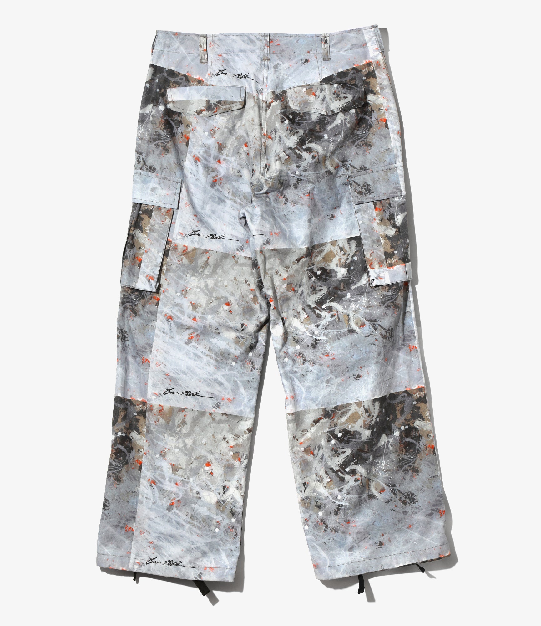 South2 West8 x Ben Miller Belted BDU Pant - Grey - Printed Cotton Ripstop