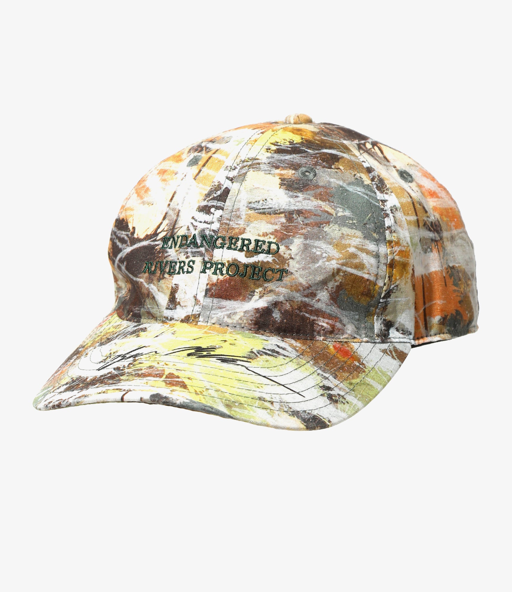 South2 West8 x Ben Miller 6 Panel Cap - Beige - Printed Cotton Ripstop
